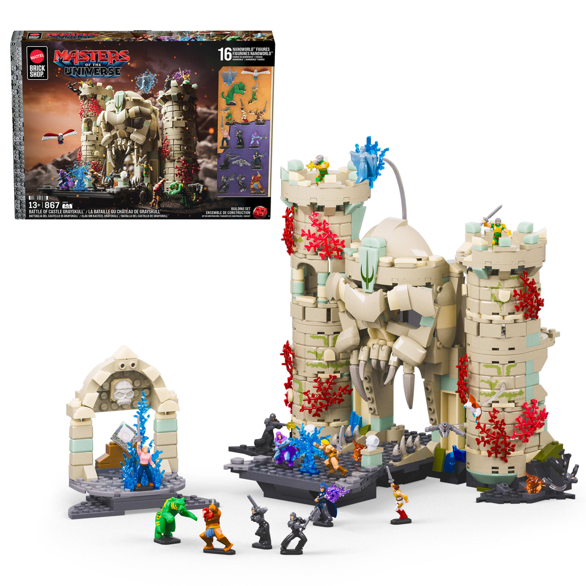 Mattel Brick Shop Masters of the Universe Yapım Seti (867 Parça, 16 Figürlü)