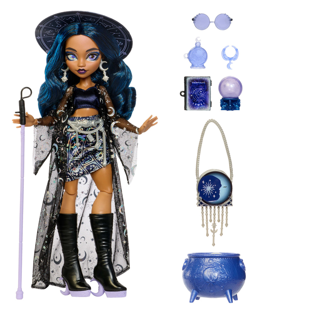 Moonspell Magic by Monster High Claire de Luna bebek, Öngörü Sahibi Bebek ve aksesuarları