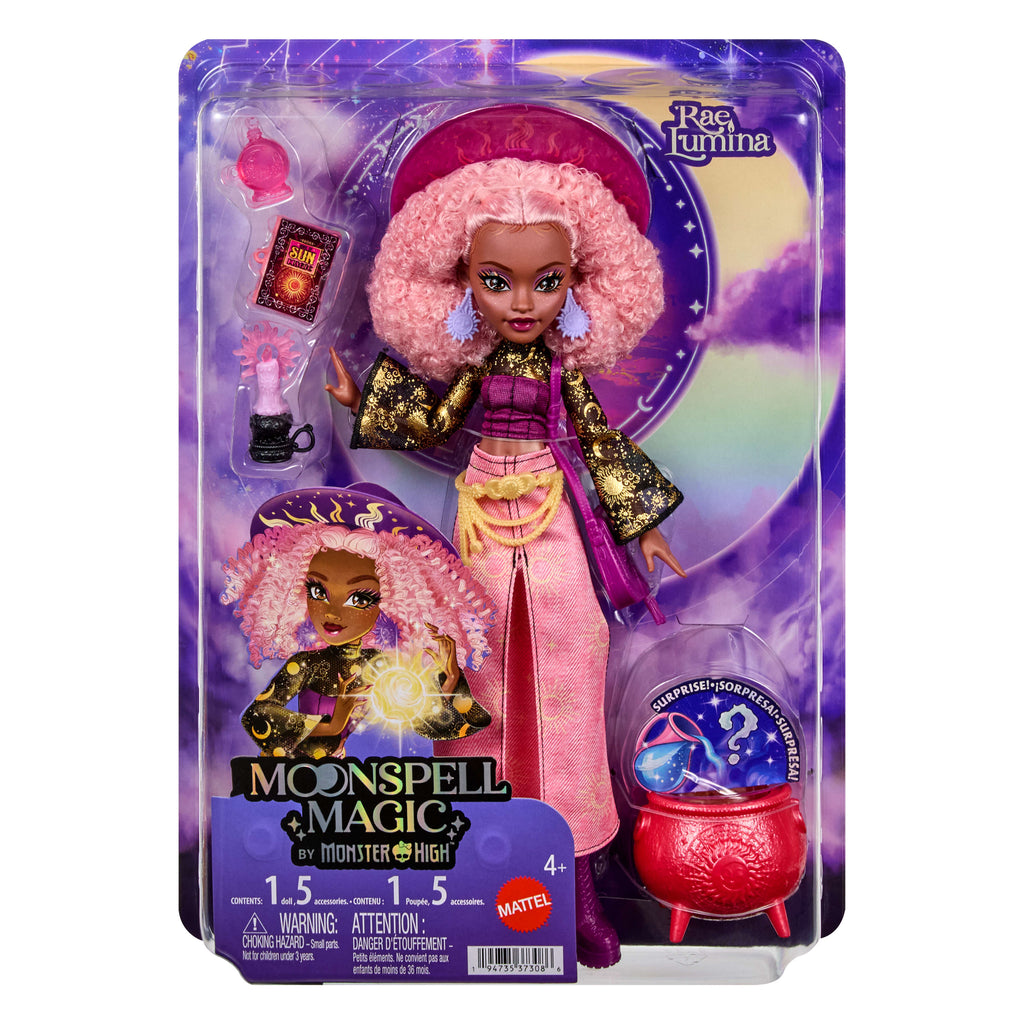 Moonspell Magic by Monster High Rae Lumina bebek, Güneş Cadısı ve aksesuarları