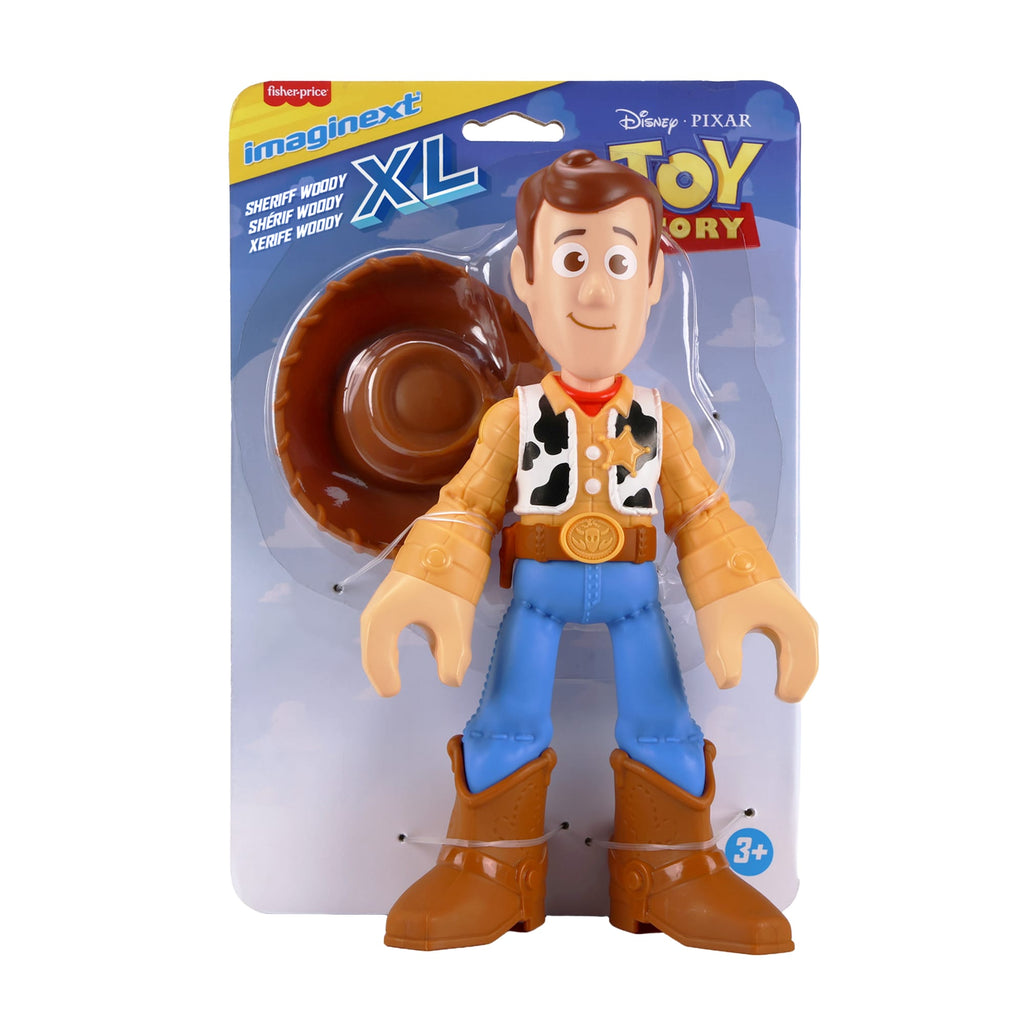 Disney ve Pixar Oyuncak Hikayesi'nden ilham alan 24 cm'lik Imaginext XL Woody aksiyon figürü