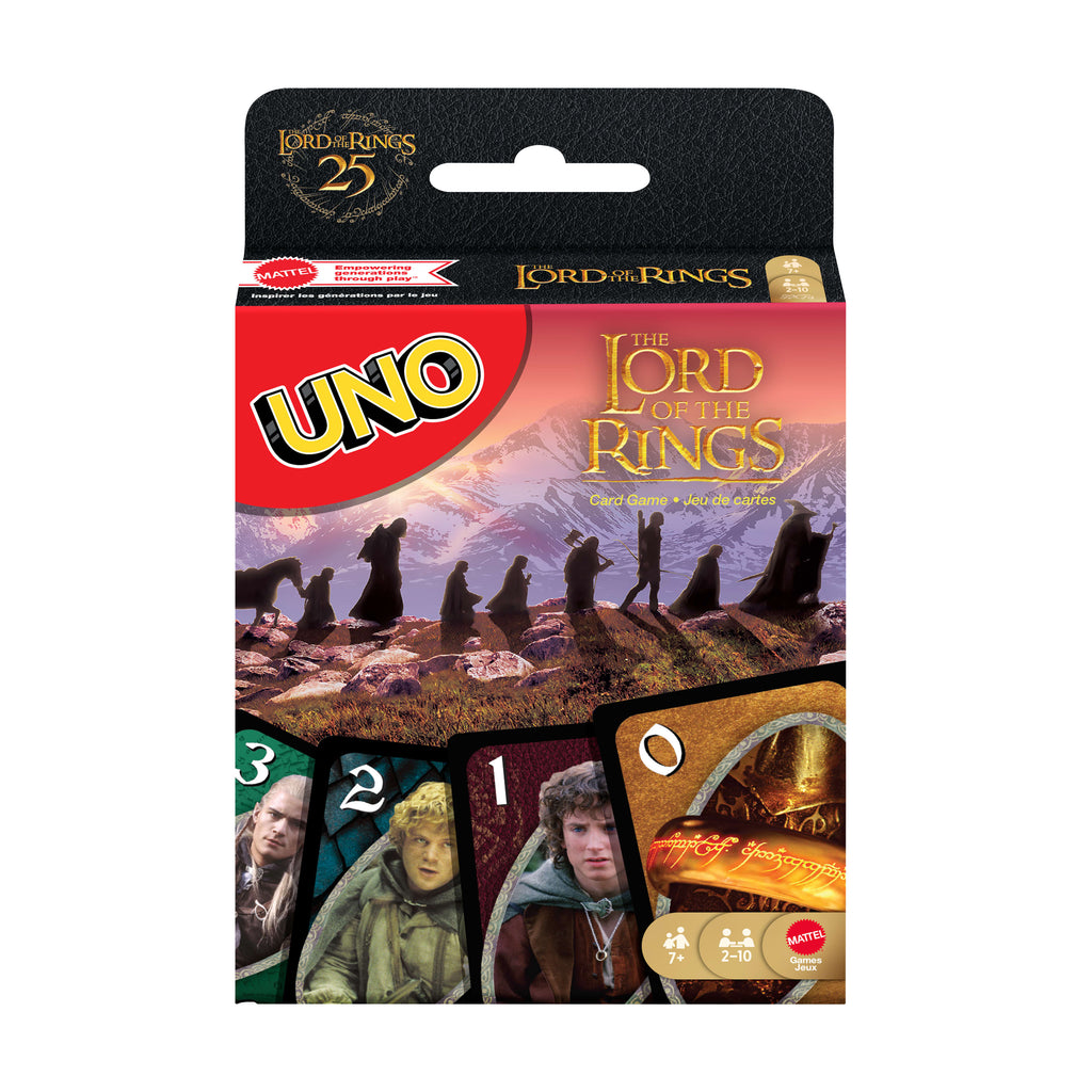 Çocuklar, yetişkinler ve aileyle bir araya gelinen akşamlara uygun, film serisinden ilham alan UNO Lord of the Rings Kartlar
