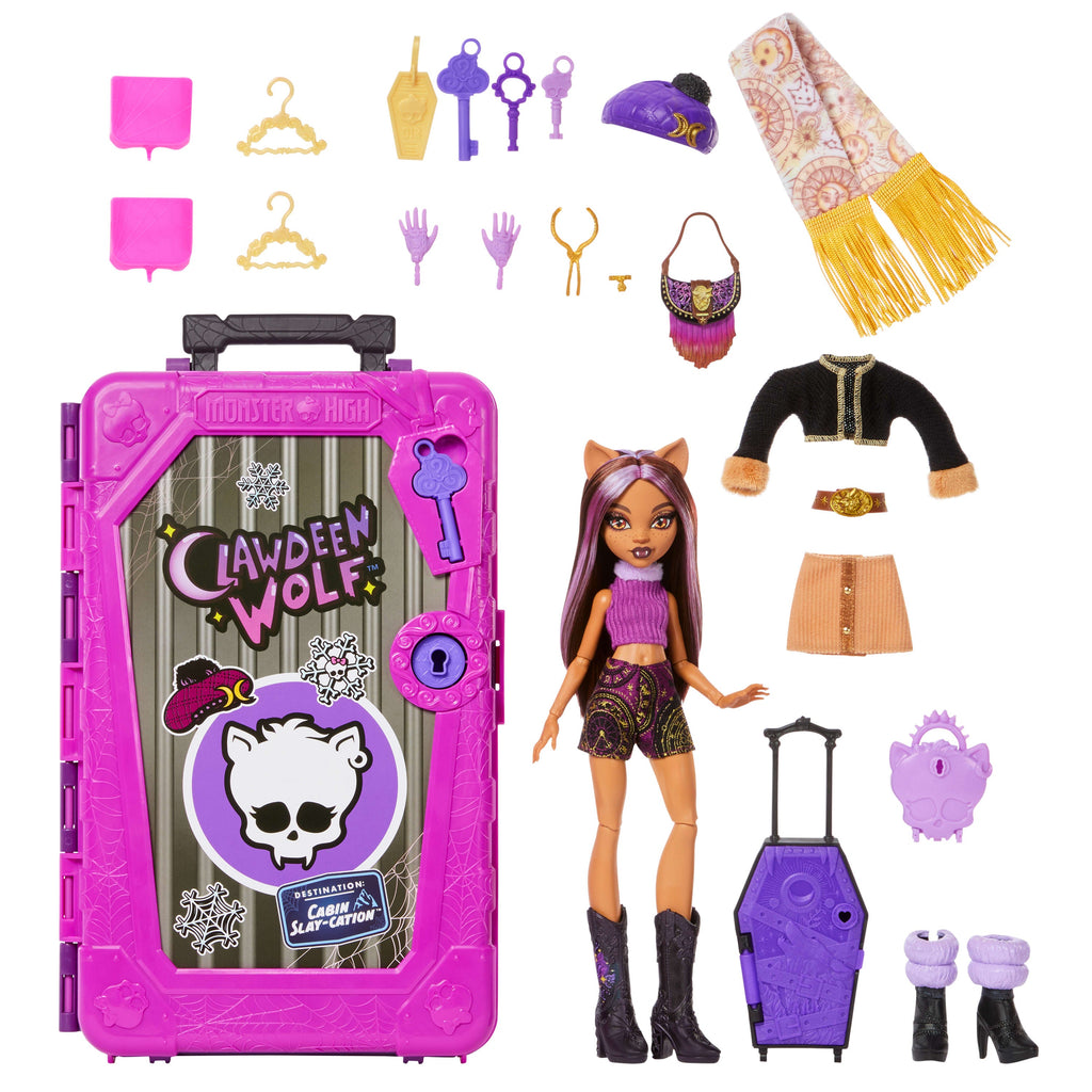 Monster High Clawdeen Wolf oyun seti içeriği