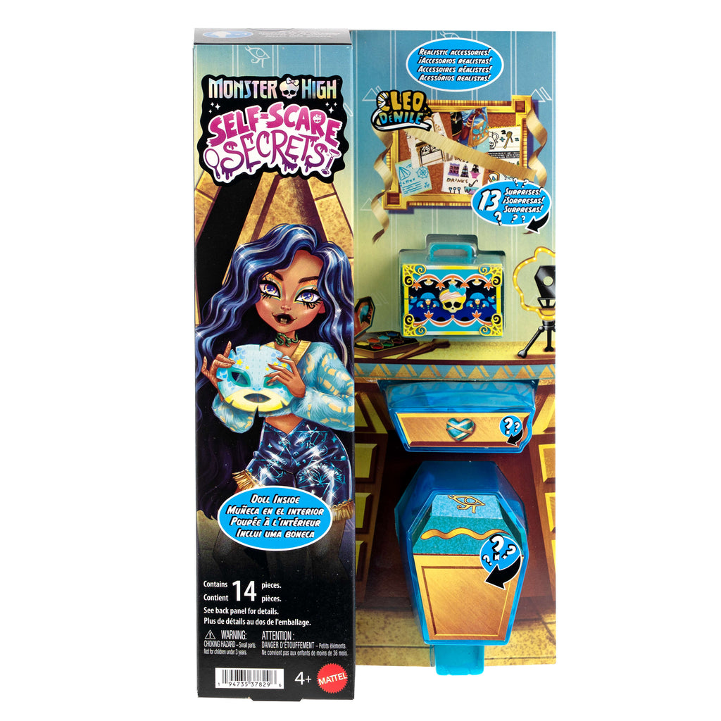 13 gerçekçi aksesuarı ile Monster High Güzellik Sırları Cleo De Nile bebek