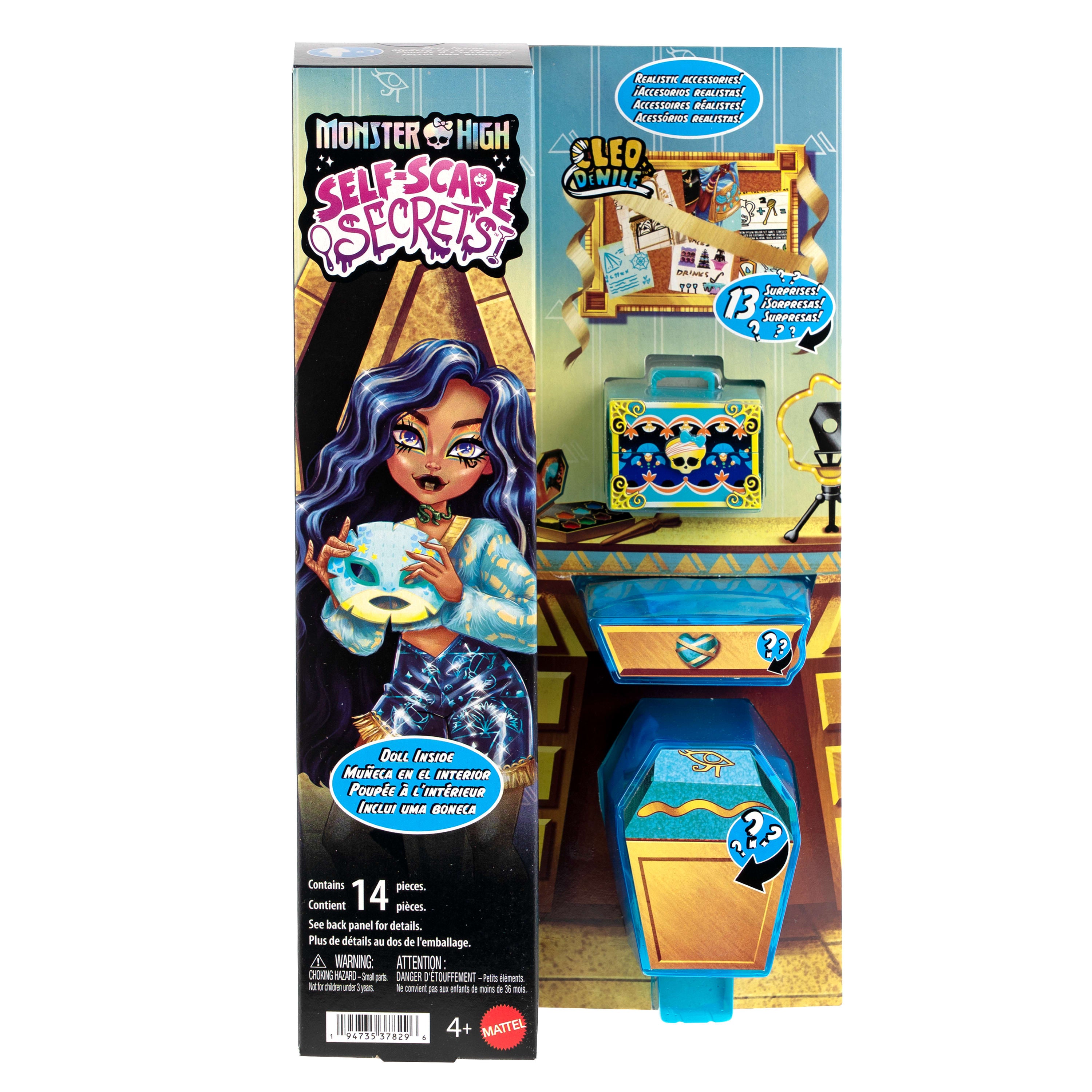 13 gerçekçi aksesuarı ile Monster High Güzellik Sırları Cleo De Nile bebek
