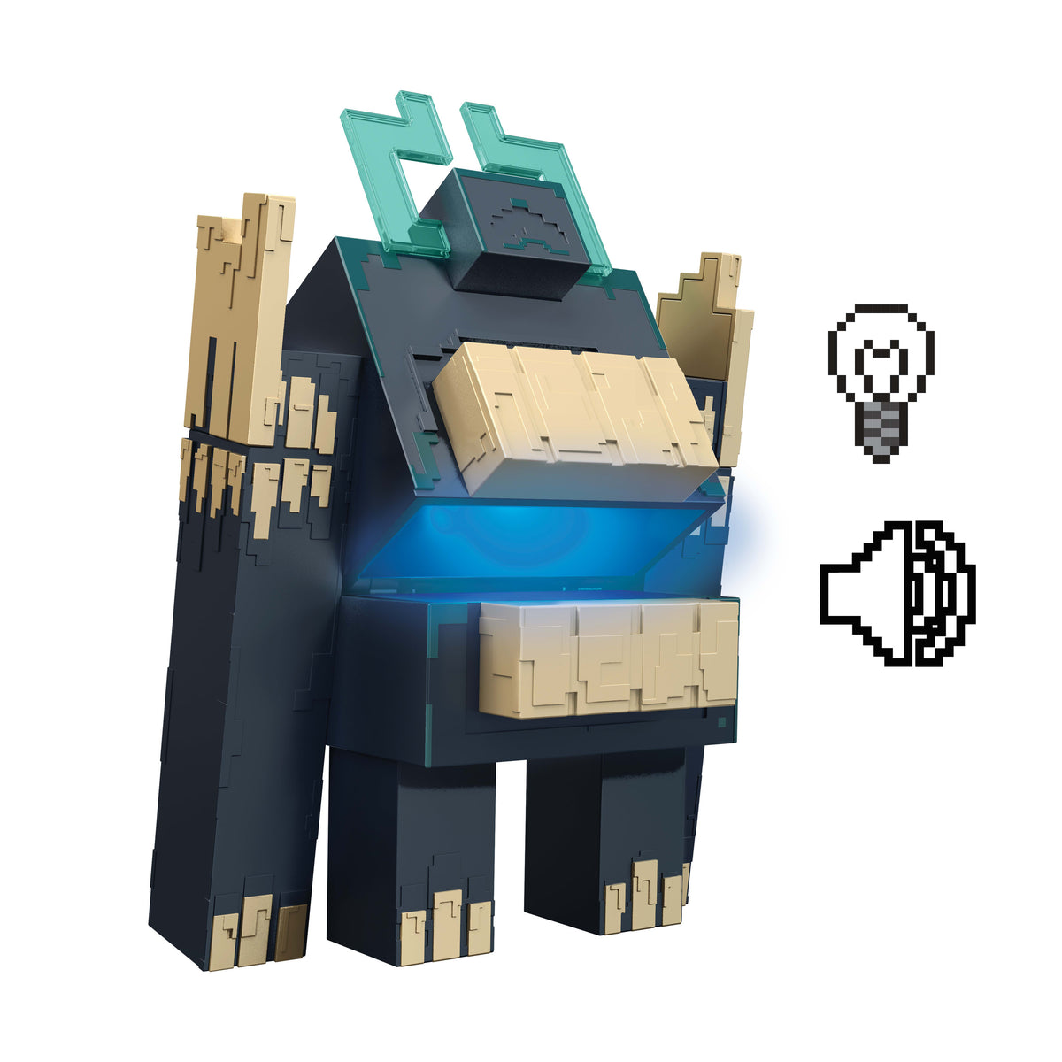 Minecraft Dungeons II Twisted Warden Işıklı ve Sesli Figür