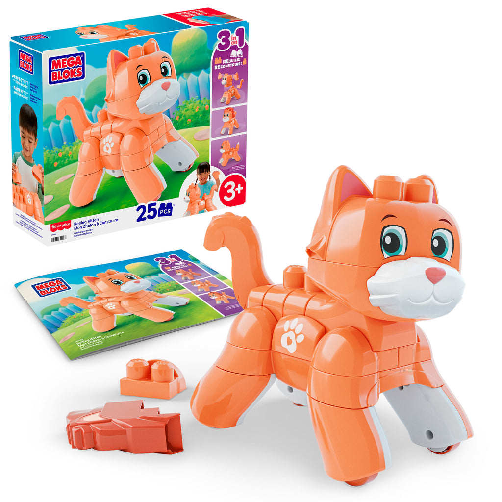 MEGA Bloks Fisher-Price Yuvarlanan Kedicik (25 Parça)