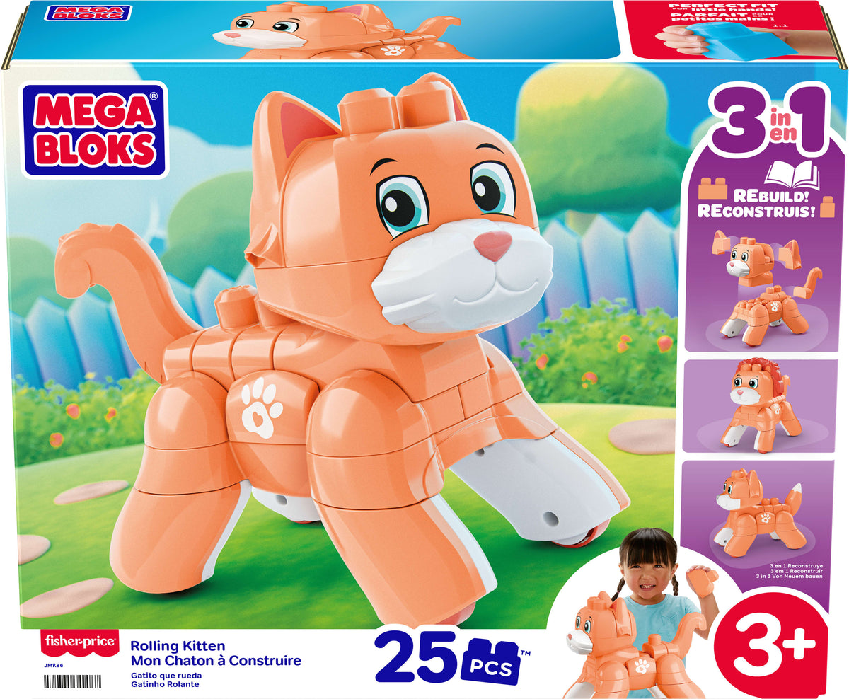 MEGA Bloks Fisher-Price Yuvarlanan Kedicik (25 Parça)