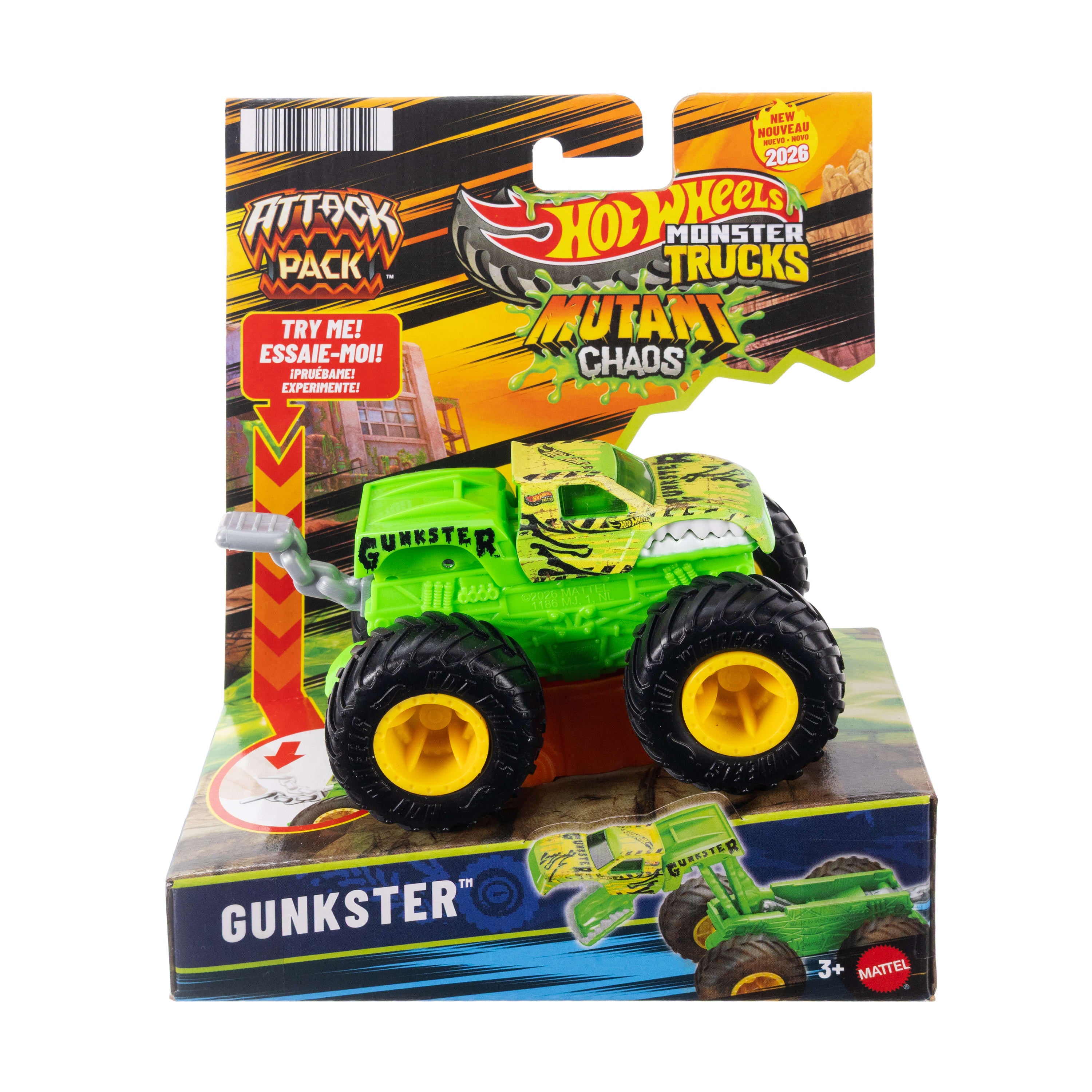 Özel atak hareketiyle Hot Wheels® Monster Trucks Atak Arabalar™ (Stiller çeşitlilik gösterebilir)