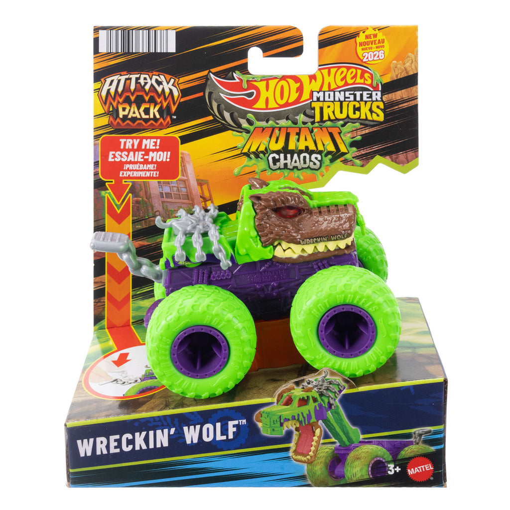 Özel atak hareketiyle Hot Wheels® Monster Trucks Atak Arabalar™ (Stiller çeşitlilik gösterebilir)