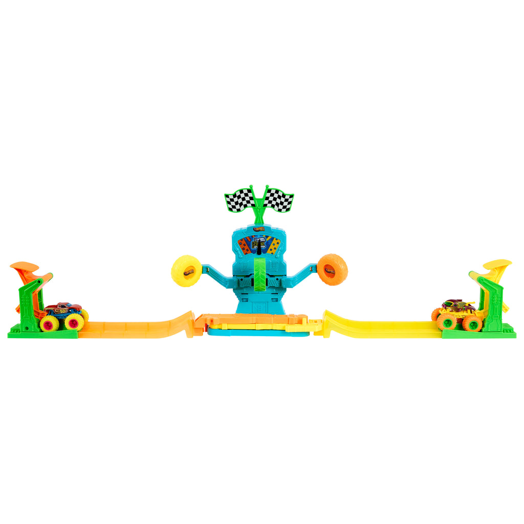 Hot Wheels Monster Trucks Neon Crashin' Slamway Oyun Seti