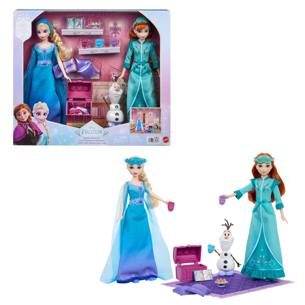 Disney Frozen Karlar Ülkesi Uyku Partisi Anna ve Elsa Seti (Olaf'lı)