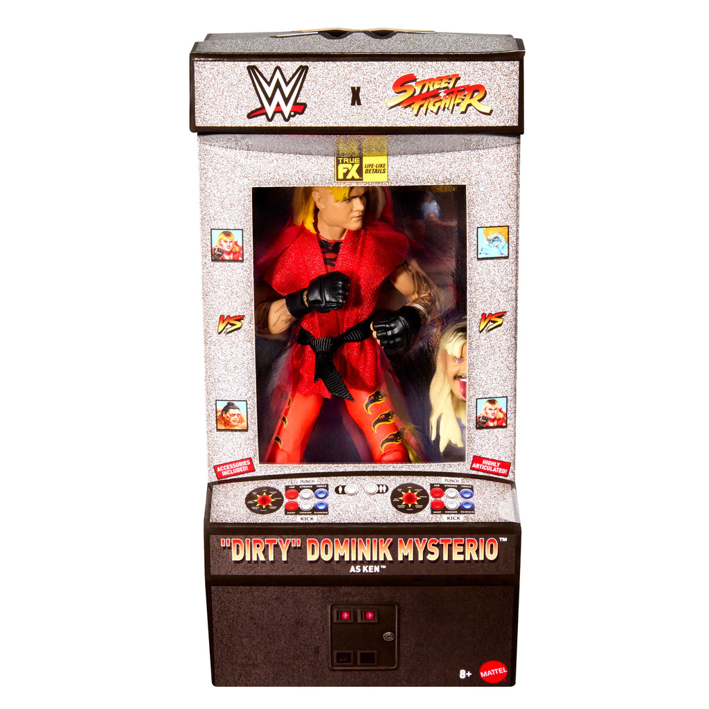 WWE x Street Fighter Dominik Mysterio Aksiyon Figürü 15 cm