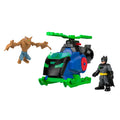 Imaginext DC Super Friends Batcopter ve Man-Bat oyun seti, Batman, Man-Bat, fırlatılabilir disk (Stiller çeşitlilik gösterebilir)