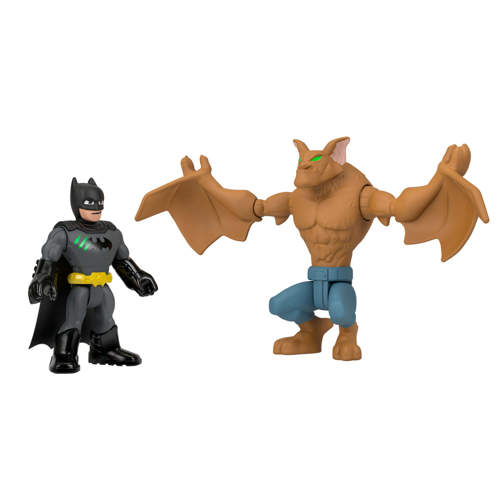 Imaginext DC Super Friends Batcopter ve Man-Bat oyun seti, Batman, Man-Bat, fırlatılabilir disk (Stiller çeşitlilik gösterebilir)
