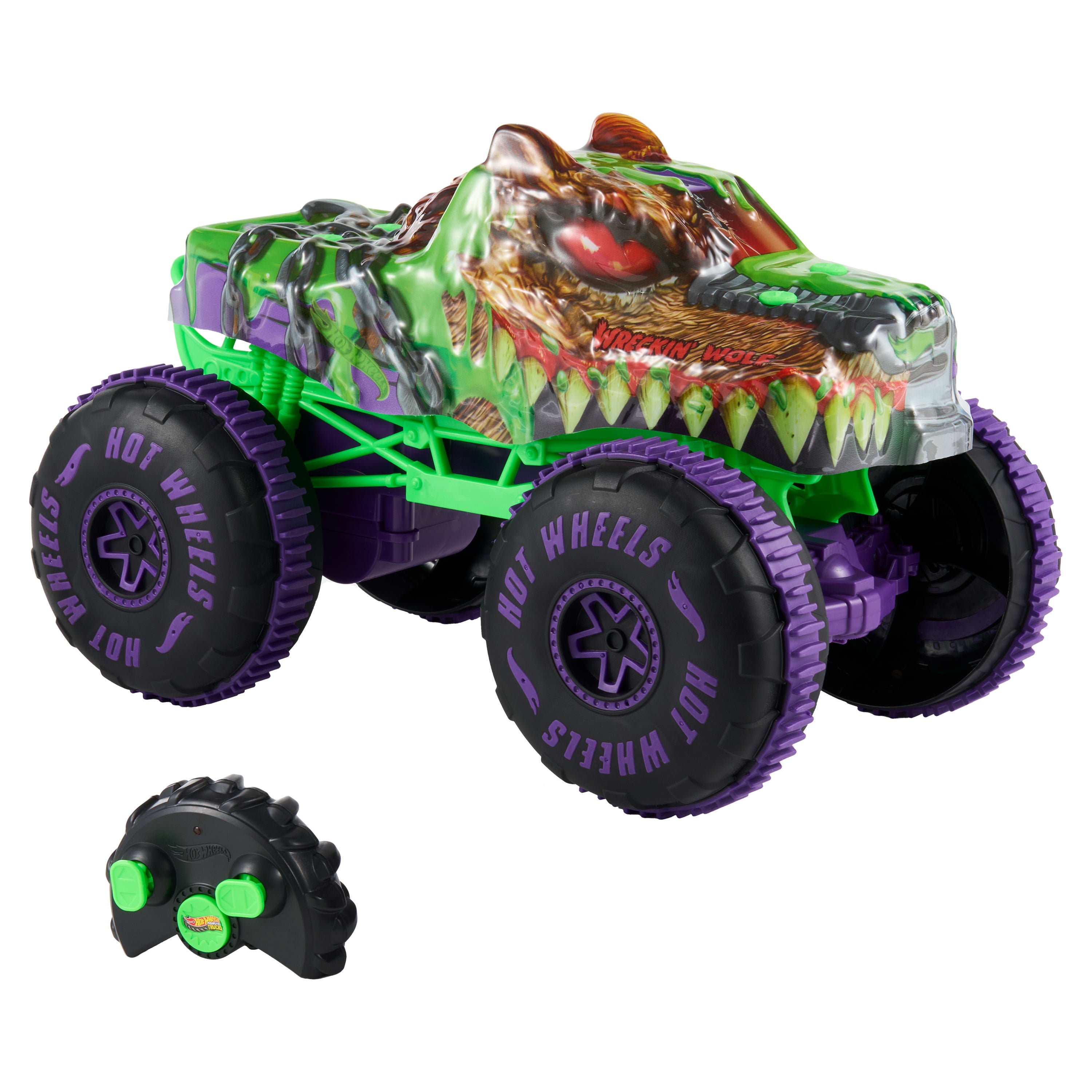 Hot Wheels Monster Trucks Wreckin' Wolf Uzaktan Kumandalı Araç (RC)