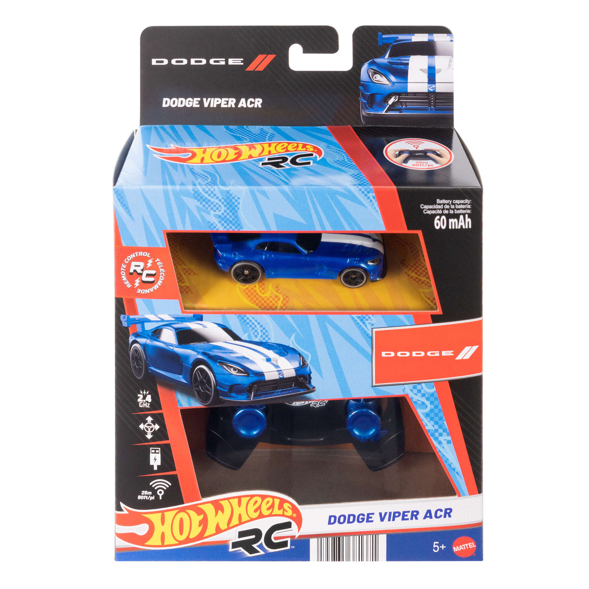 Hot Wheels RC 1:64 Dodge Viper ACR Uzaktan Kumandalı Araç