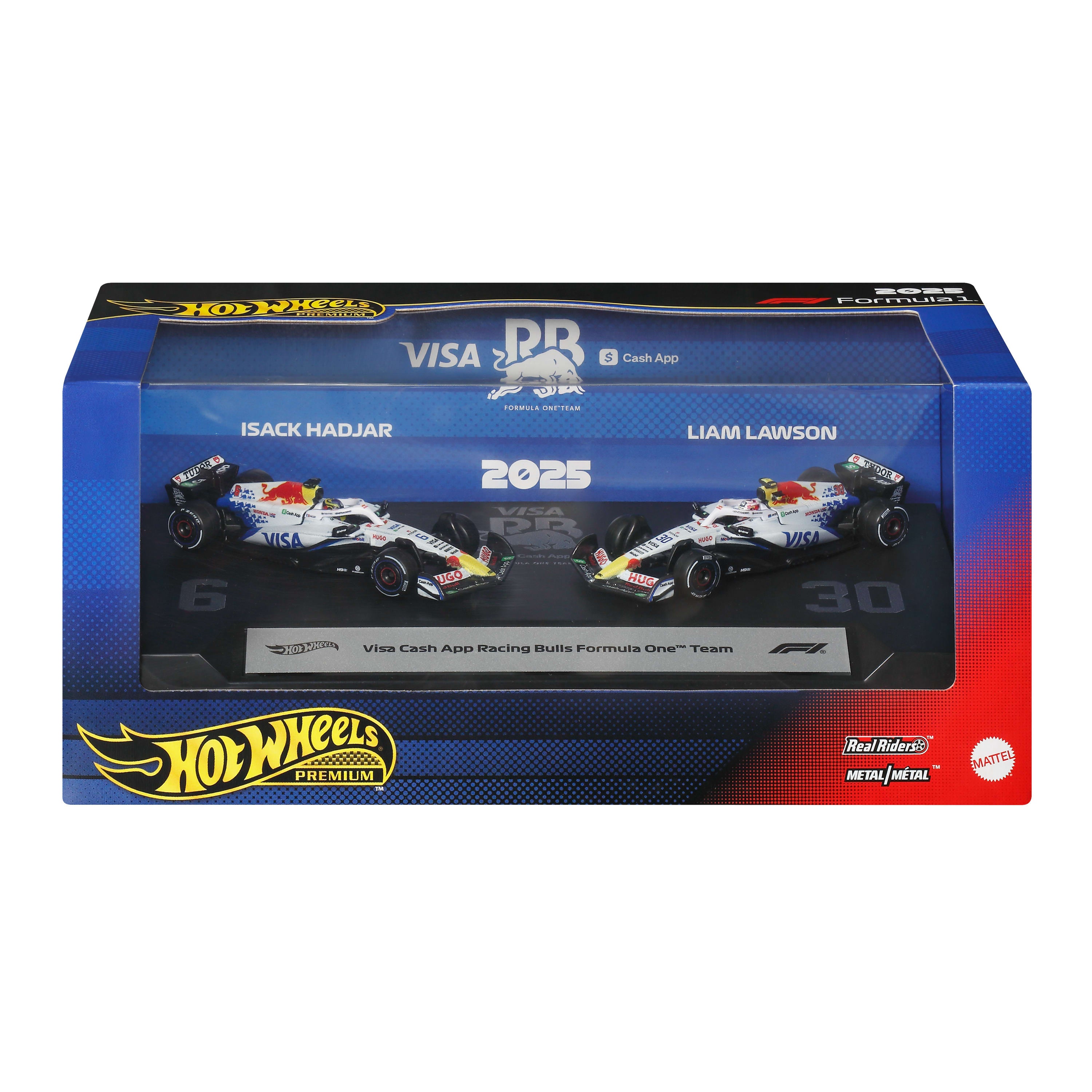 Hot Wheels Premium F1 Visa Cash App Racing Bulls Takımı 2'li Set (Lawson & Hadjar)