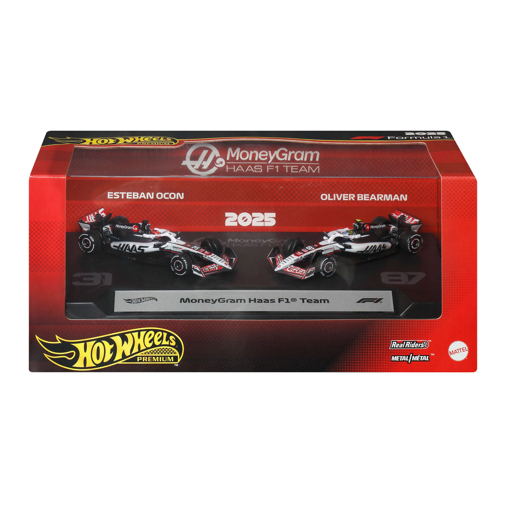 Hot Wheels Premium F1 MoneyGram Haas Takımı 2'li Set (Ocon & Bearman)
