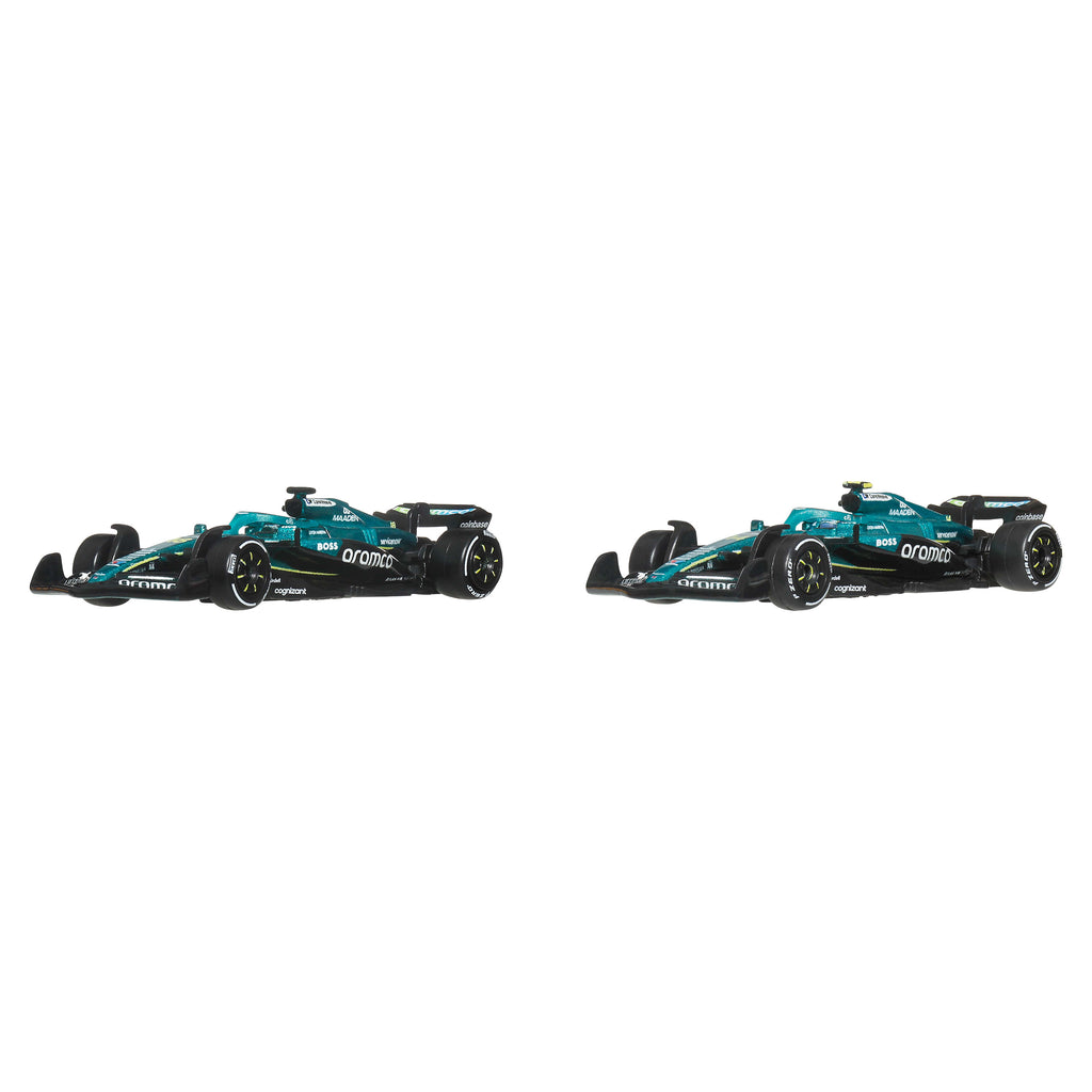Hot Wheels Premium F1 Aston Martin Aramco Takımı 2'li Set (Stroll & Alonso)