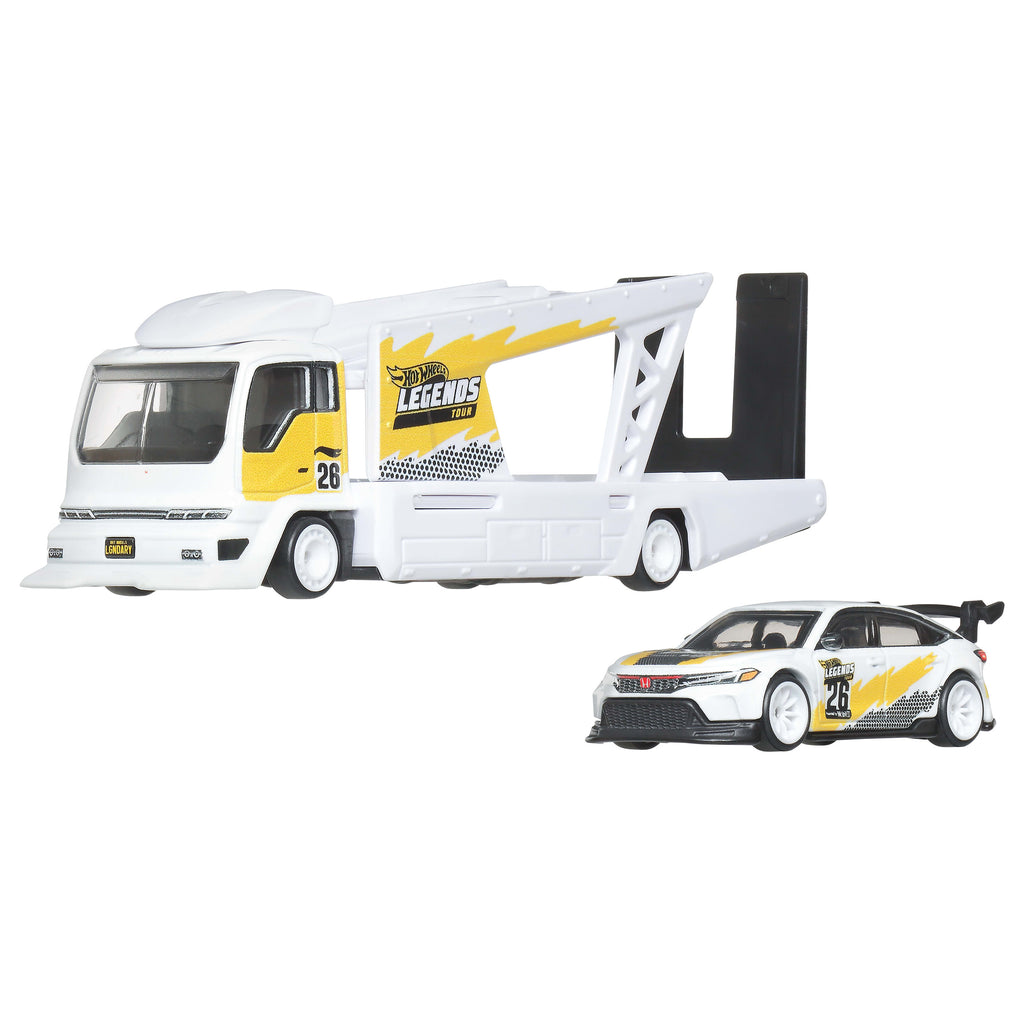 Hot Wheels Team Transport '24 Honda Civic Type R (Hauler + Araba)