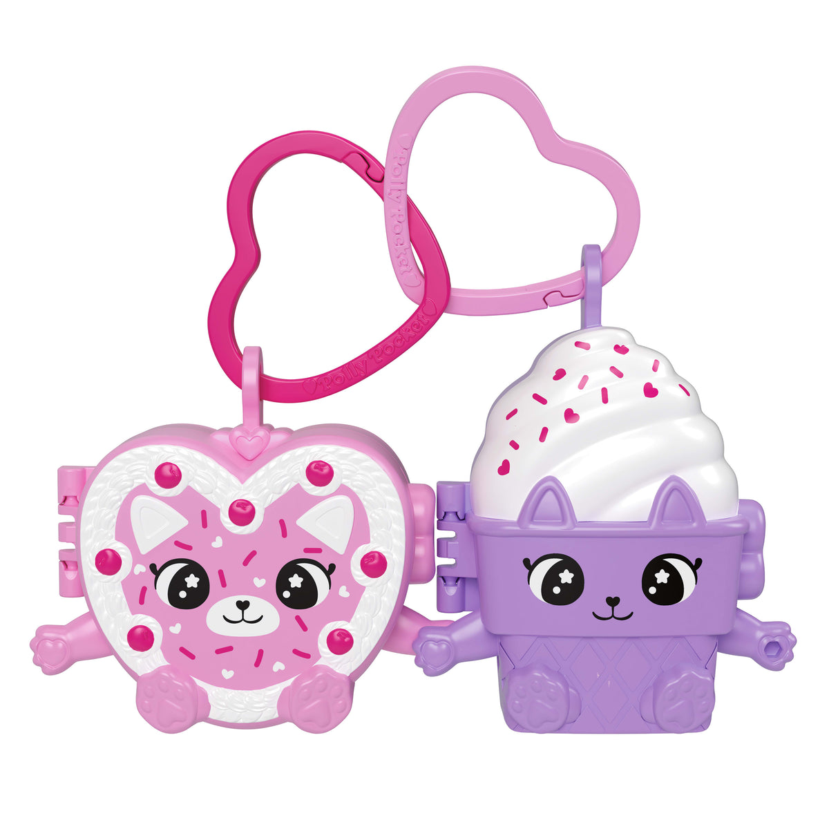 Polly Pocket 2'si 1 Arada BFF İkili Mini Kompakt Oyun Seti (Yiyecek Temalı)