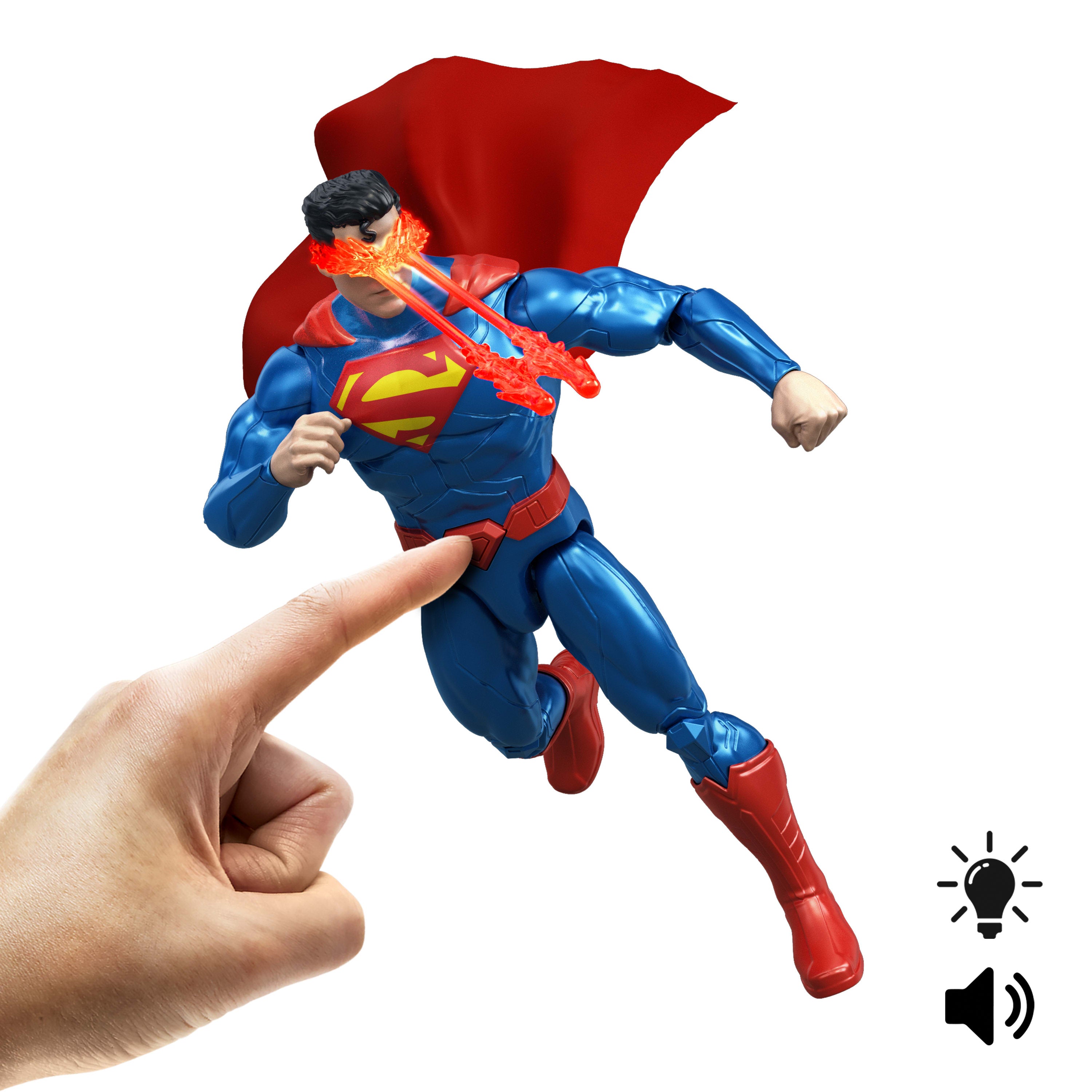 DC Premier Isı Görüşlü Superman Sesli ve Işıklı Aksiyon Figürü (16 cm)