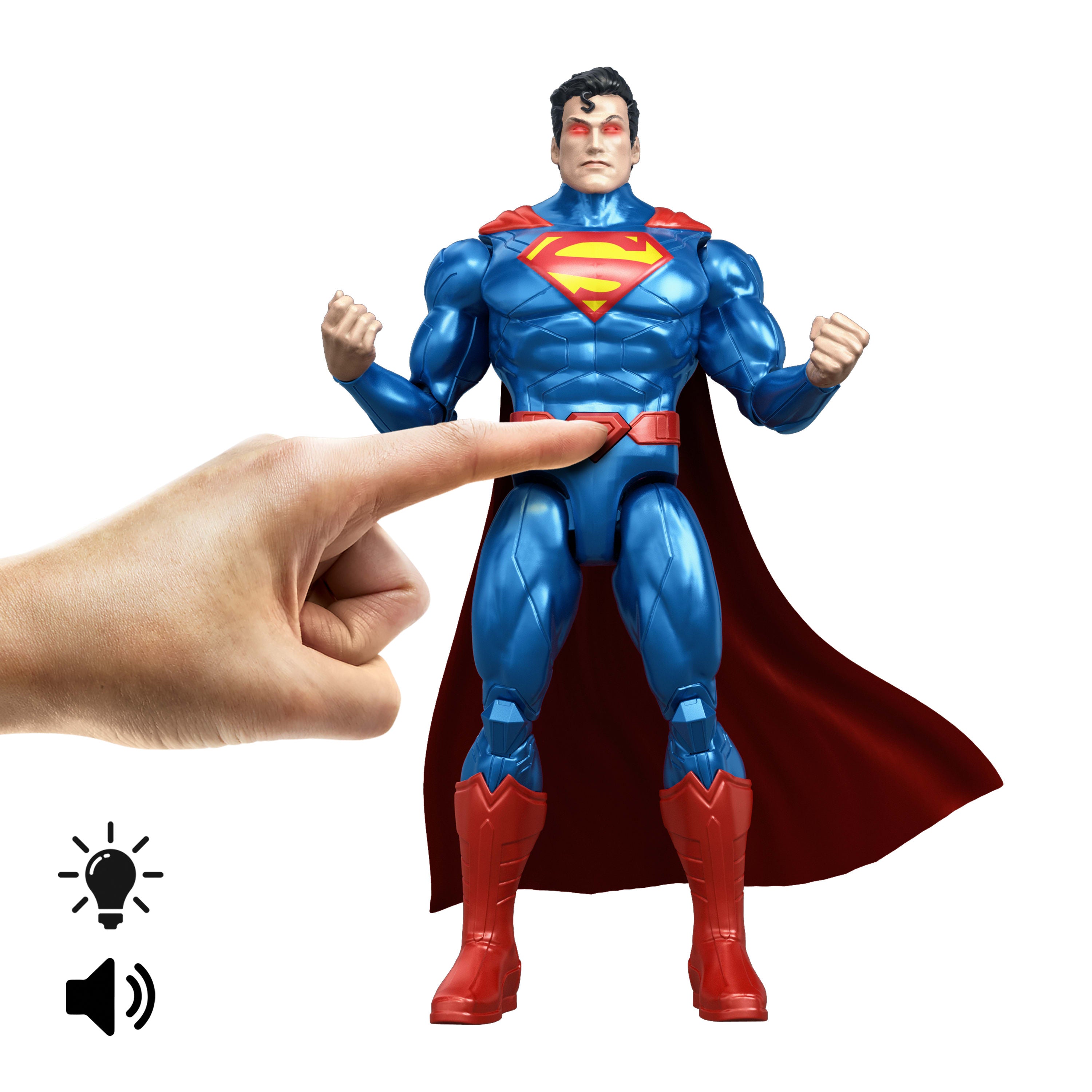 DC Premier Isı Görüşlü Superman Sesli ve Işıklı Aksiyon Figürü (16 cm)