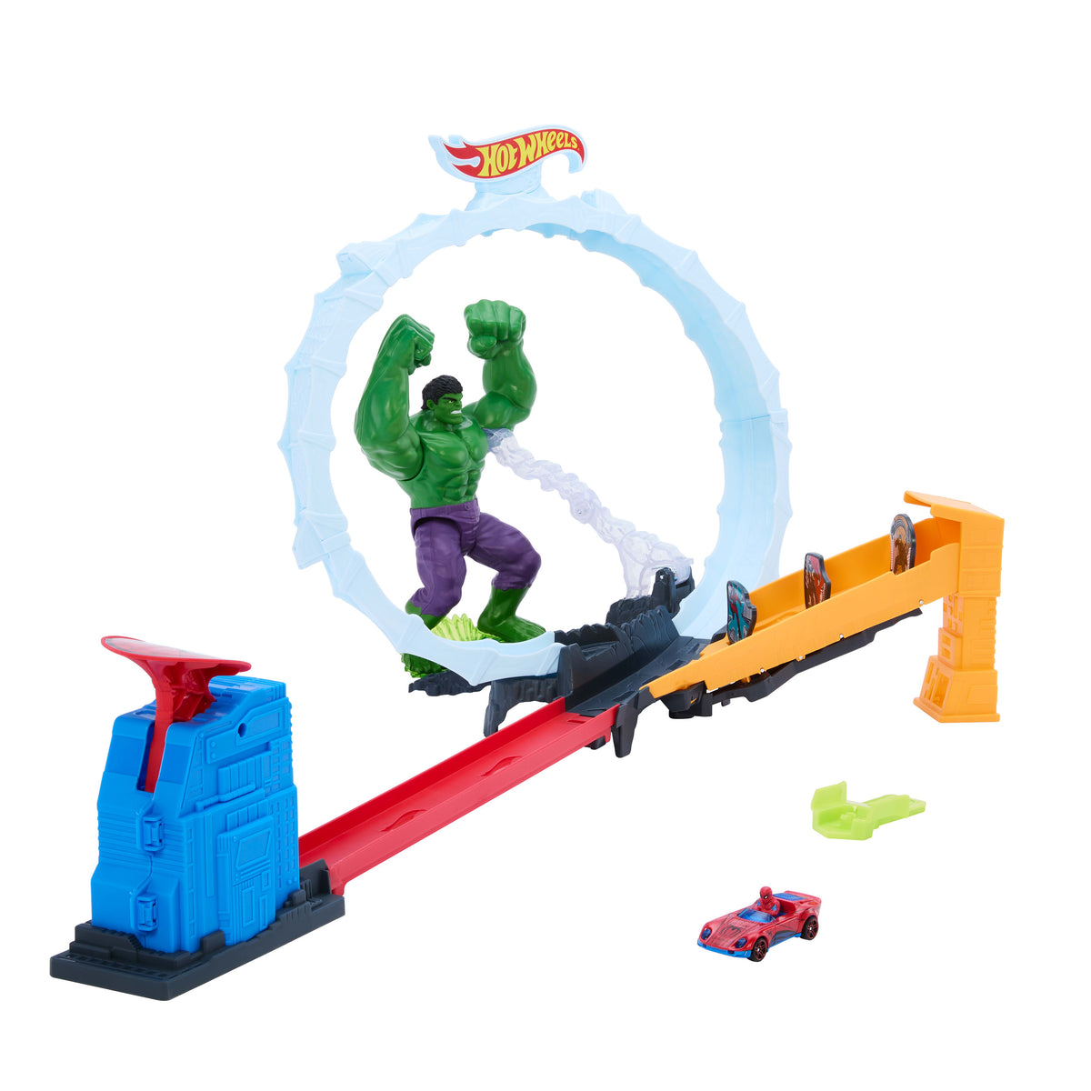 Hot Wheels Spider-Man & Hulk Superstar Speeders Looplu Yarış Seti