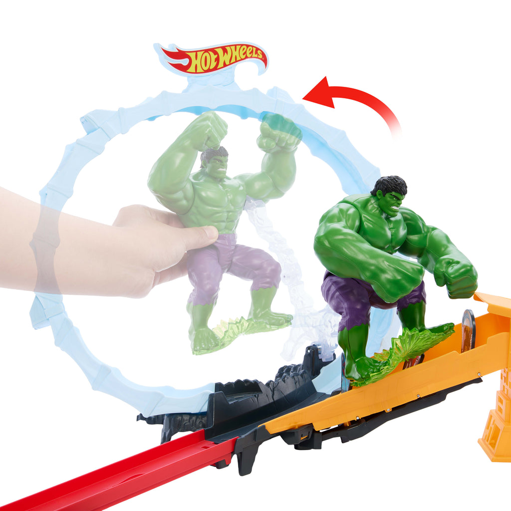 Hot Wheels Spider-Man & Hulk Superstar Speeders Looplu Yarış Seti