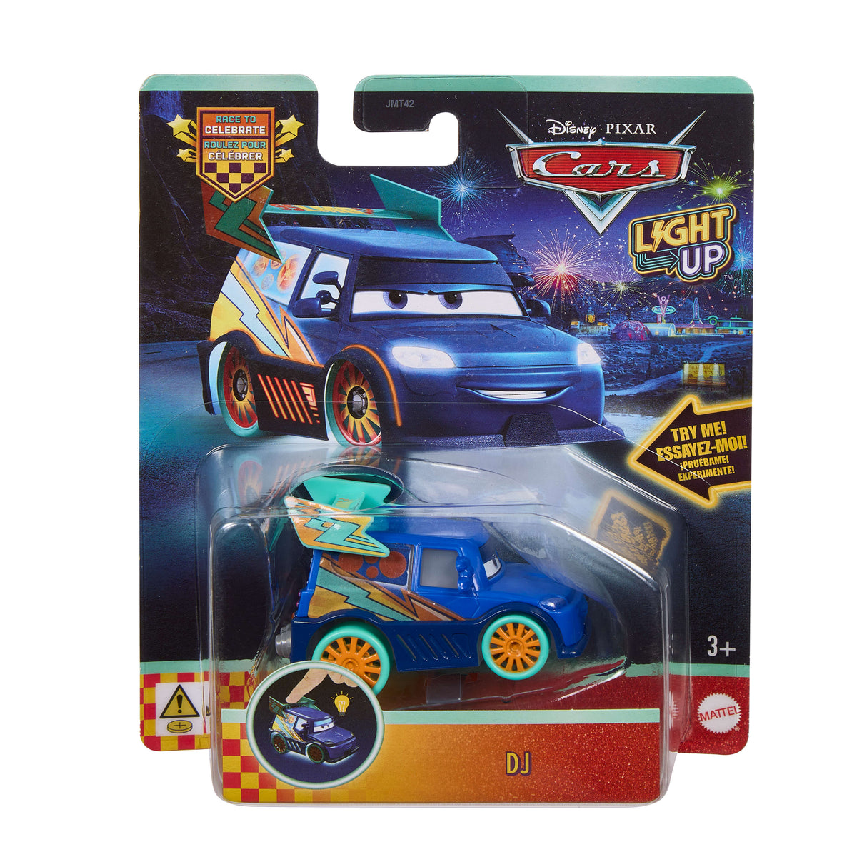 Disney ve Pixar Cars, renkli ışıklara sahip 1:55 ölçekli oyuncak araç (Stiller çeşitlilik gösterebilir)