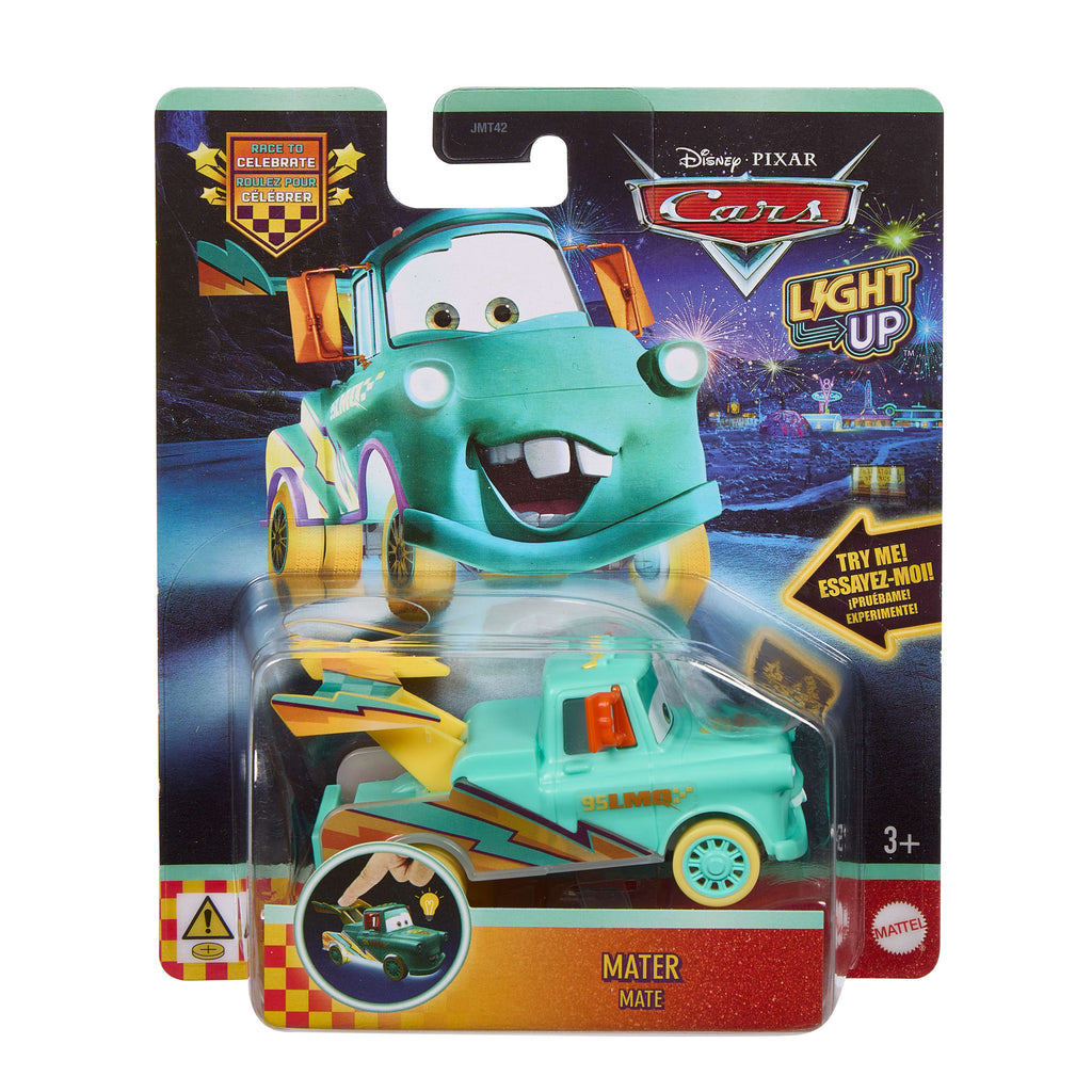 Disney ve Pixar Cars, renkli ışıklara sahip 1:55 ölçekli oyuncak araç (Stiller çeşitlilik gösterebilir)