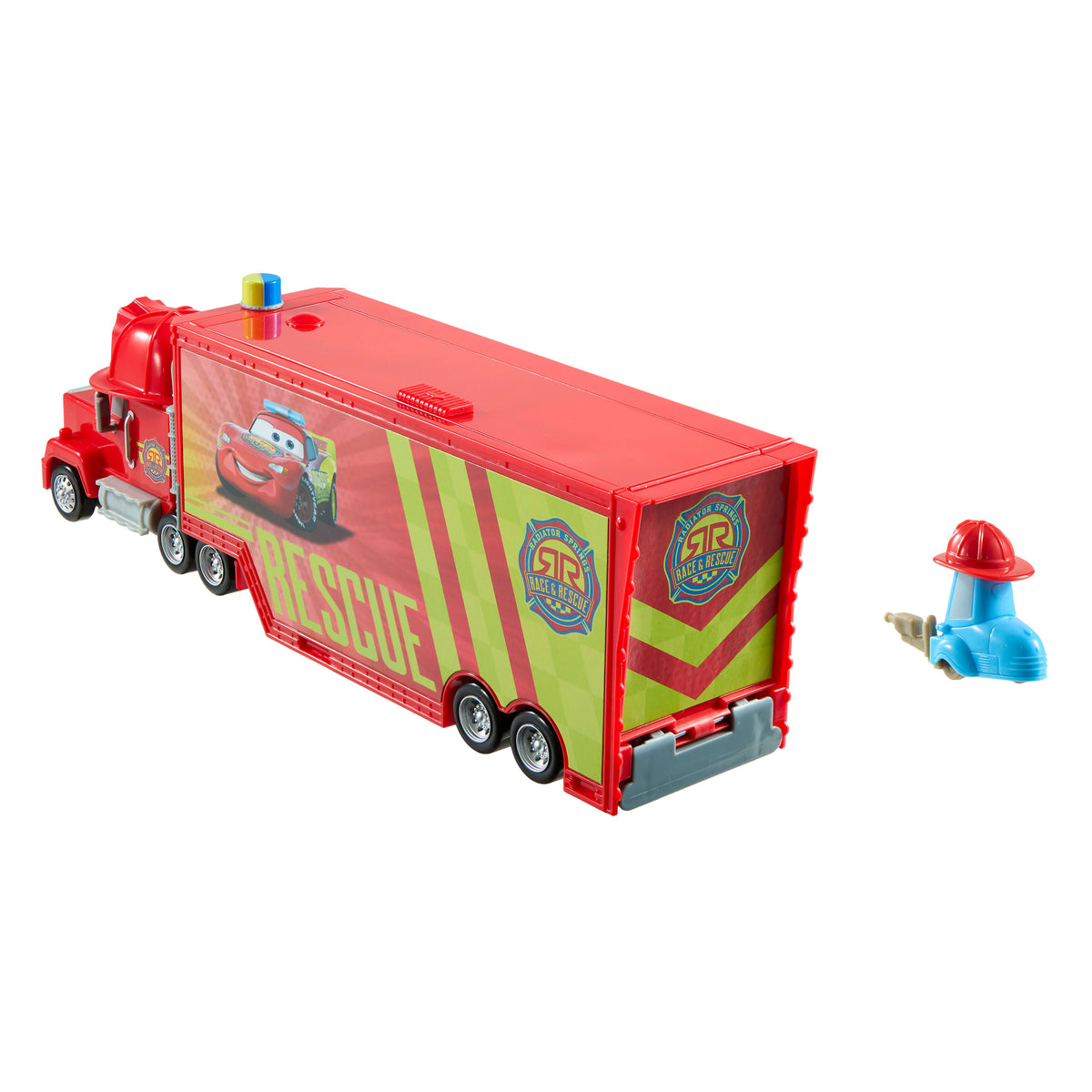 Disney ve Pixar Cars Mack Mobil Kurtarma ve Tamir Merkezi, oyun setine dönüşen büyük ölçekli kamyon