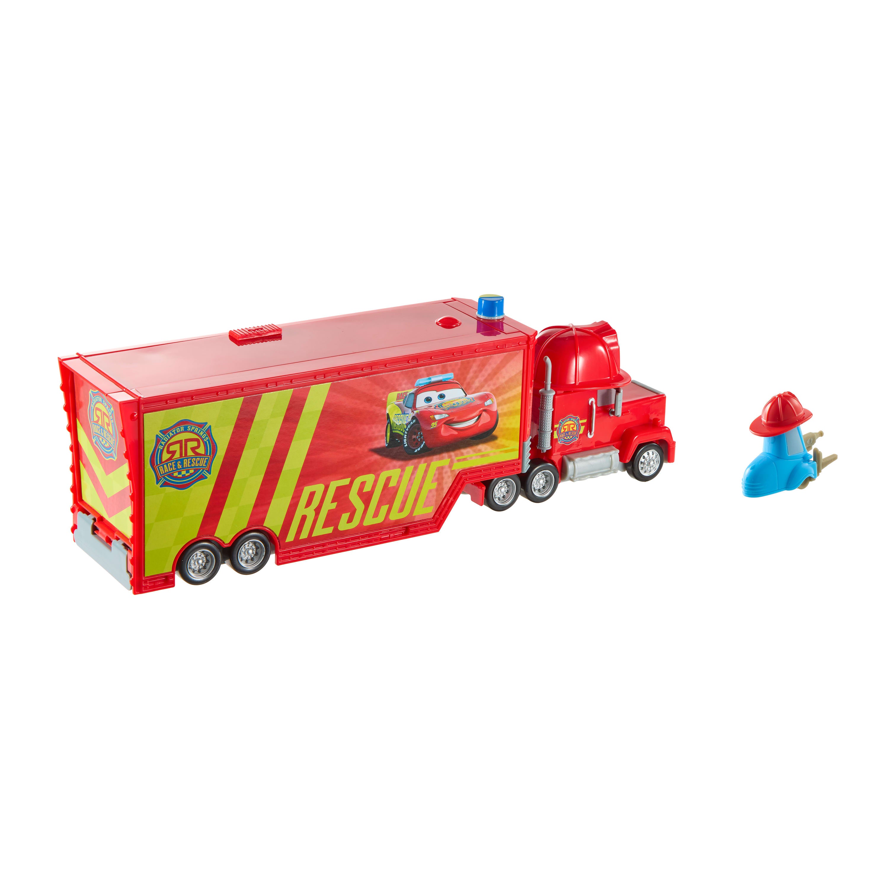 Disney ve Pixar Cars Mack Mobil Kurtarma ve Tamir Merkezi, oyun setine dönüşen büyük ölçekli kamyon