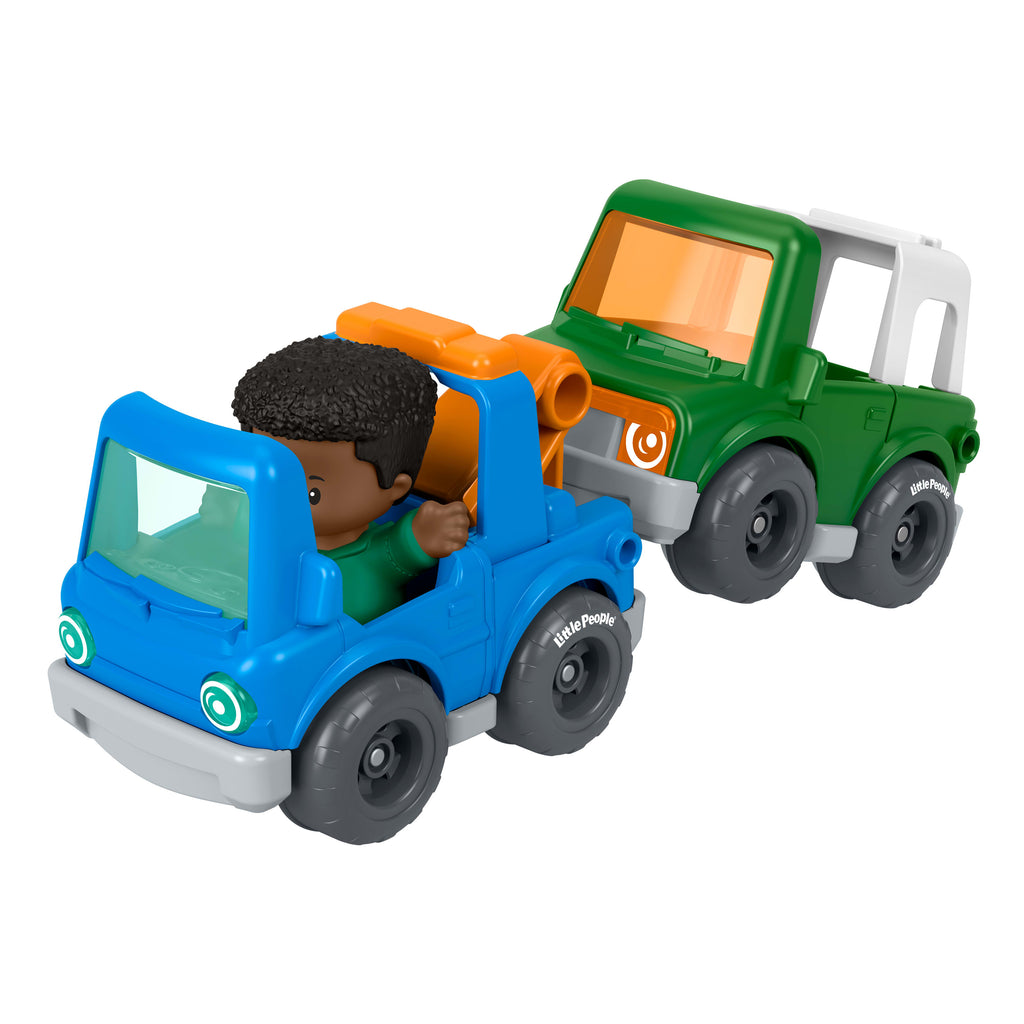 Fisher-Price Little People Yol Kurtarma Aracı Oyun Seti (Figür + Trafik İşaretleri)