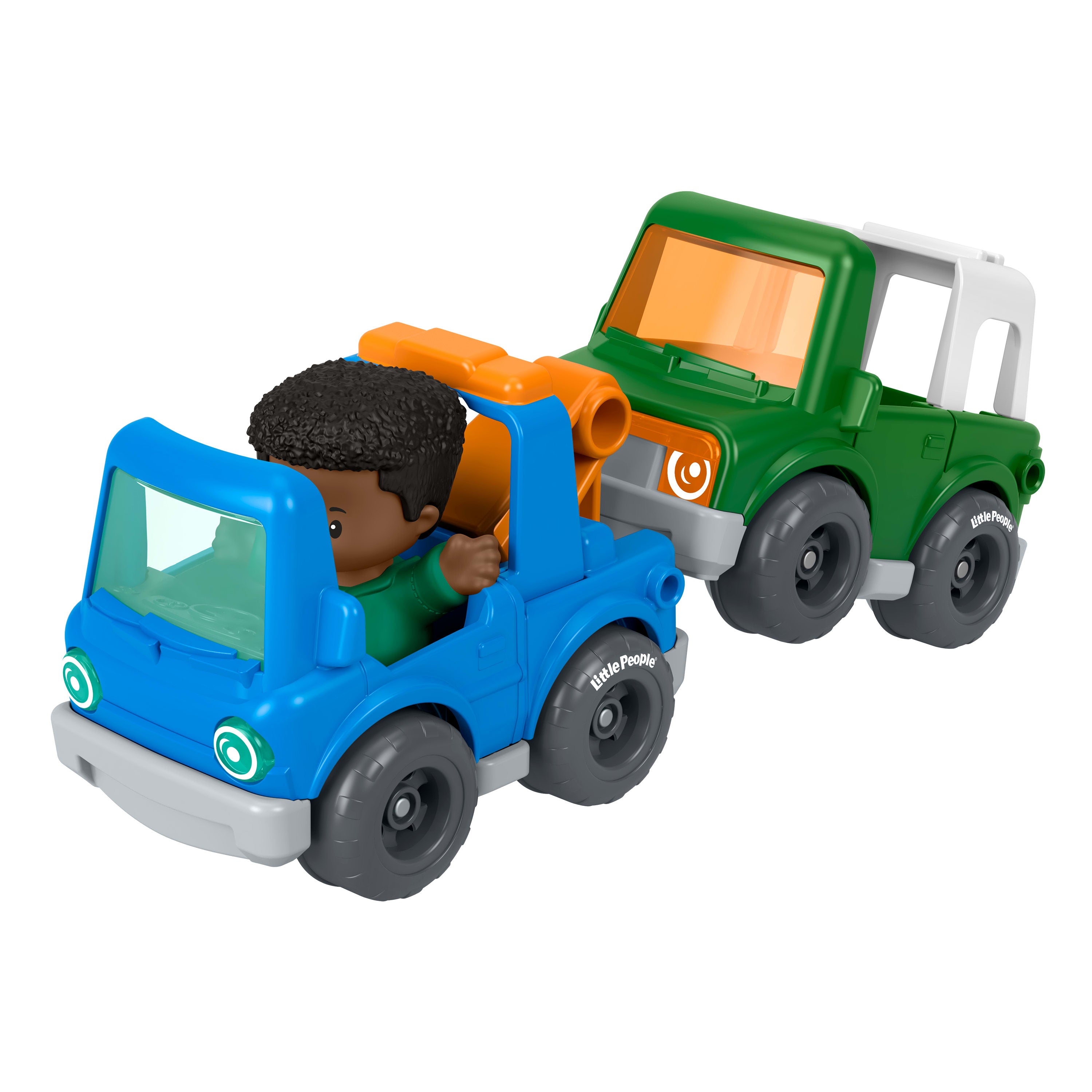Fisher-Price Little People Yol Kurtarma Aracı Oyun Seti (Figür + Trafik İşaretleri)