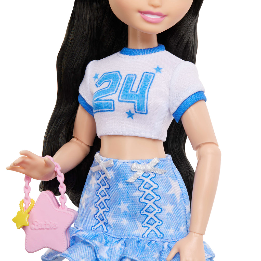 Barbie Dream Besties Hafta Sonu Tatili Renee bebek ve seyahat temalı 7 aksesuar