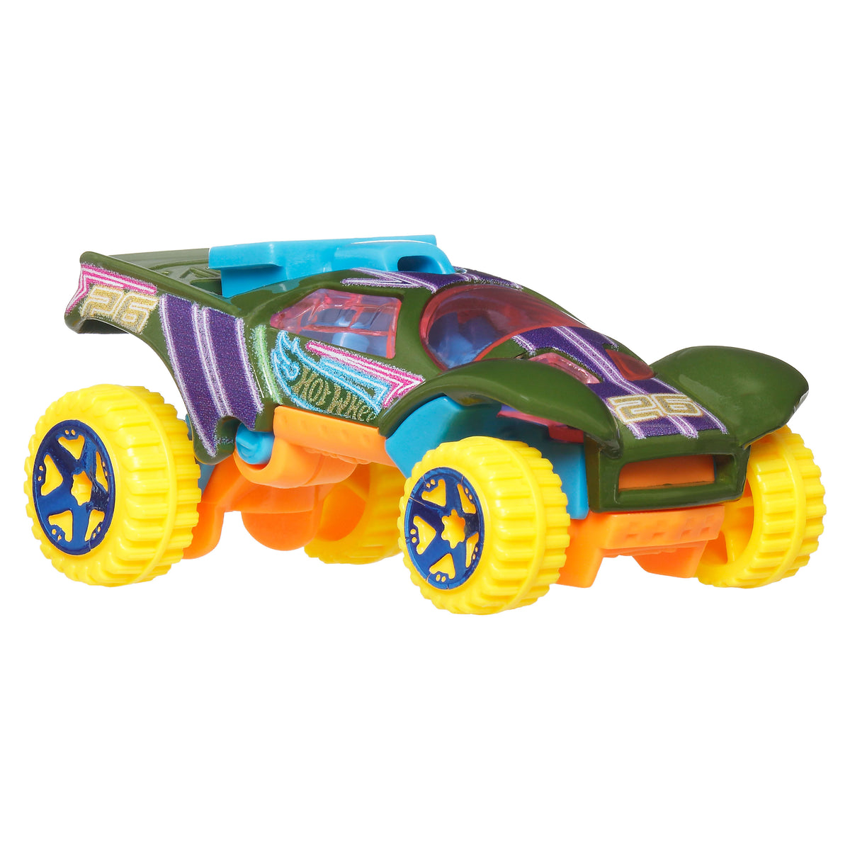 Hot Wheels Monster Trucks Neon Smashers 1:64 Araç