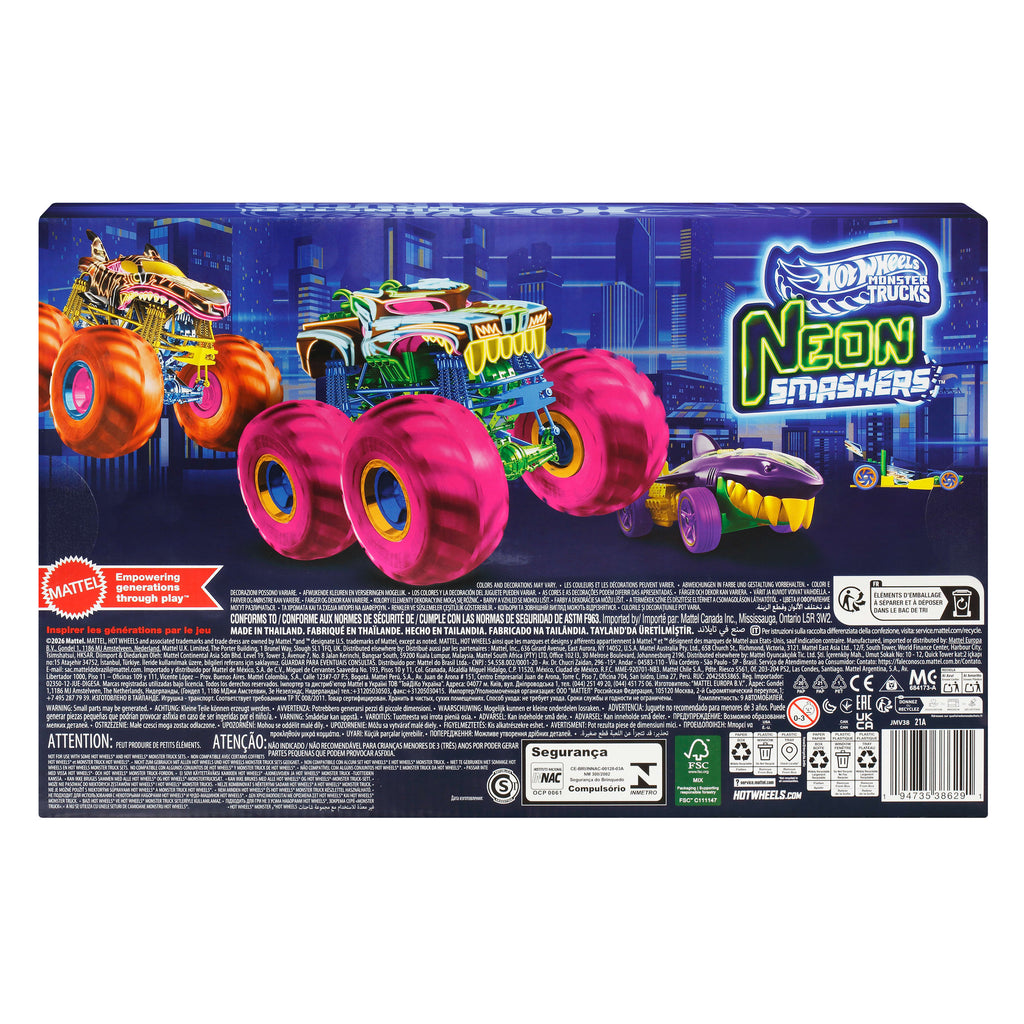 Hot Wheels Monster Trucks Neon Smashers 1:64 Araç