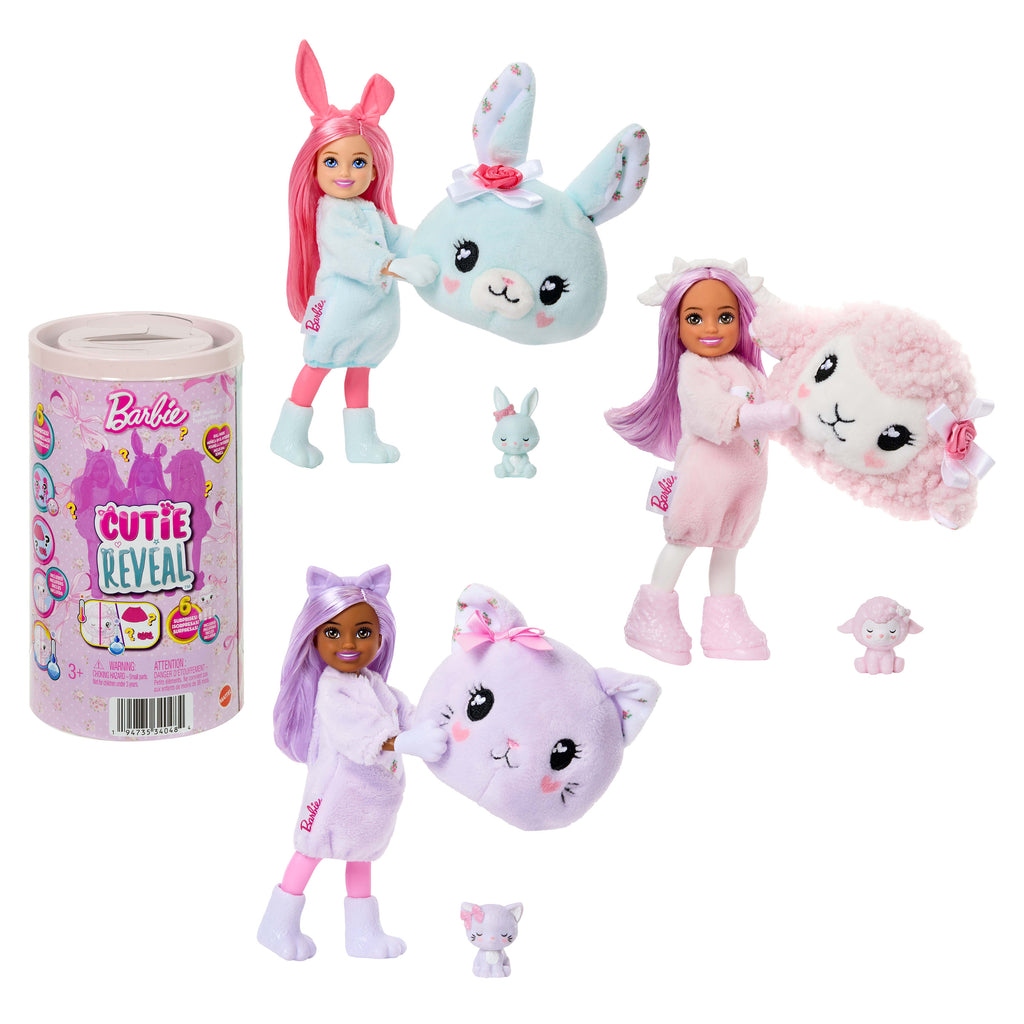 Barbie Cutie Reveal Sevimli Ayıcıklar Chelsea küçük bebekler ve aksesuarları, 2. seri (Stiller çeşitlilik gösterebilir)