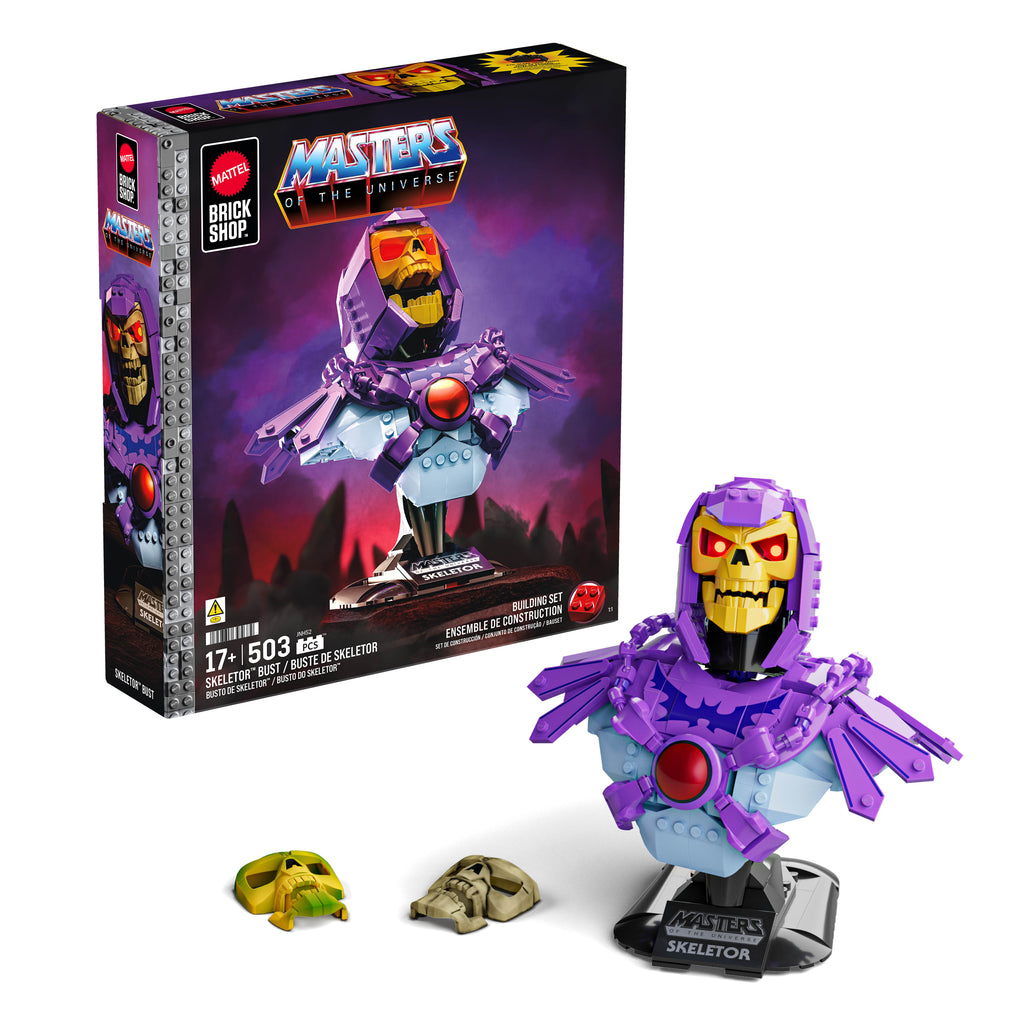 Mattel Brick Shop x Masters of the Universe Skeletor Büstü