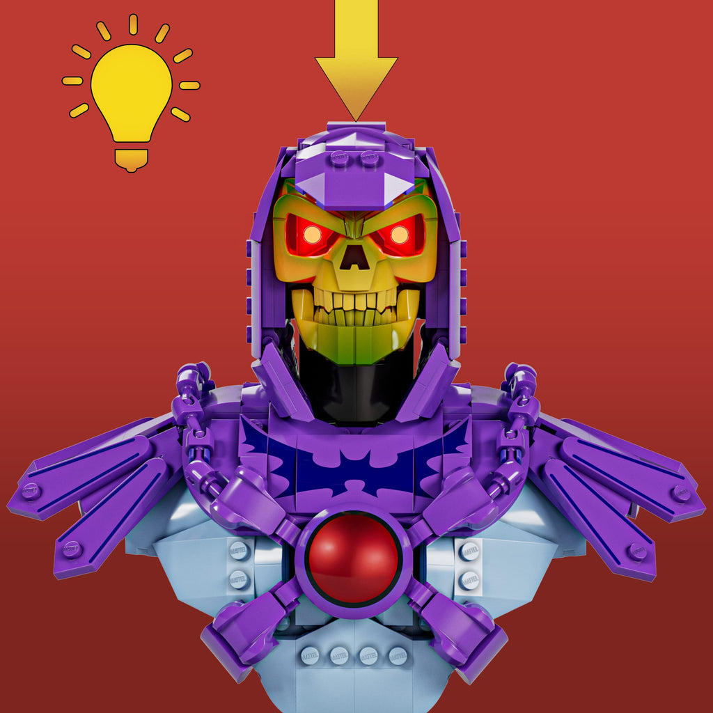 Mattel Brick Shop x Masters of the Universe Skeletor Büstü