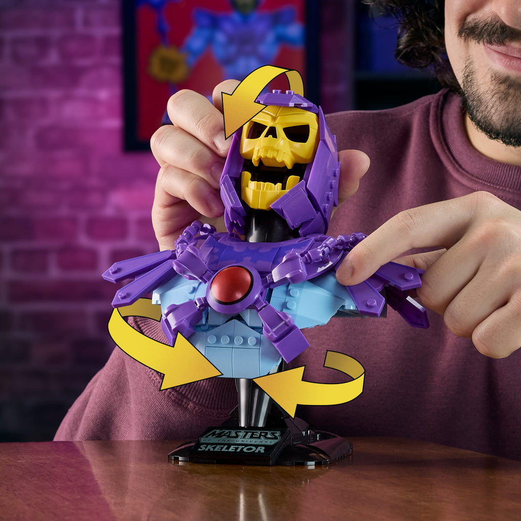 Mattel Brick Shop x Masters of the Universe Skeletor Büstü
