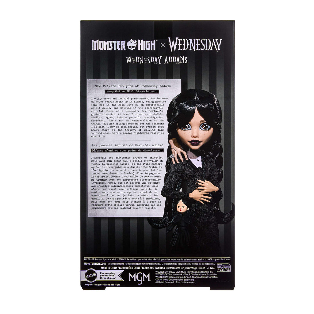 Monster High x Wednesday Addams Bebek