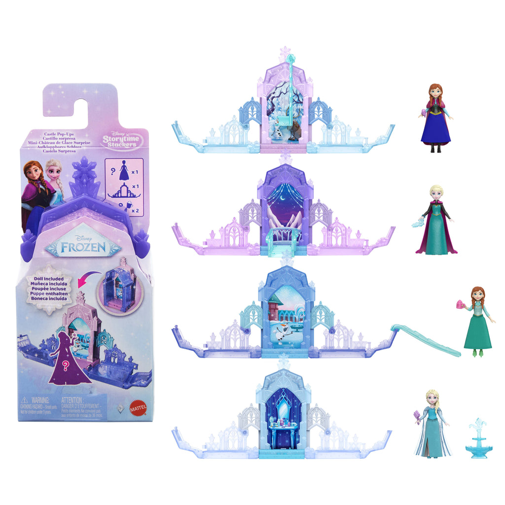 Disney Karlar Ülkesi Kale Sürprizi oyun seti, Anna veya Elsa bebek dahil 4 sürpriz (Karakter çeşitlilik gösterebilir)