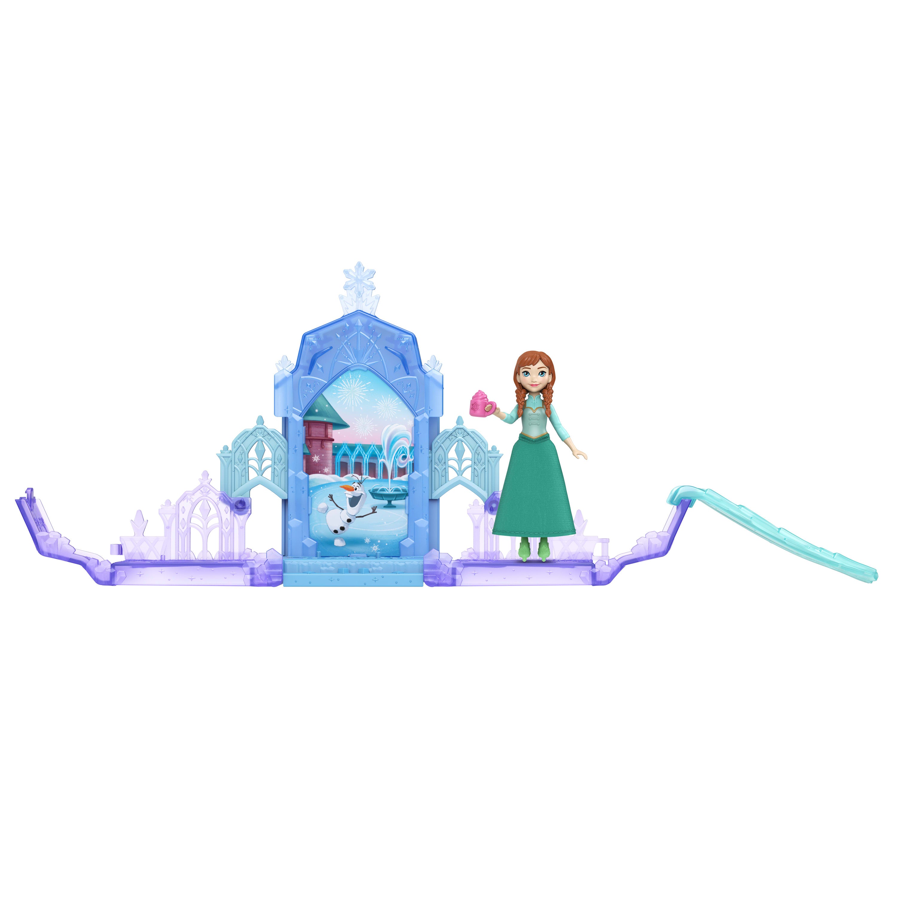 Disney Karlar Ülkesi Kale Sürprizi oyun seti, Anna veya Elsa bebek dahil 4 sürpriz (Karakter çeşitlilik gösterebilir)