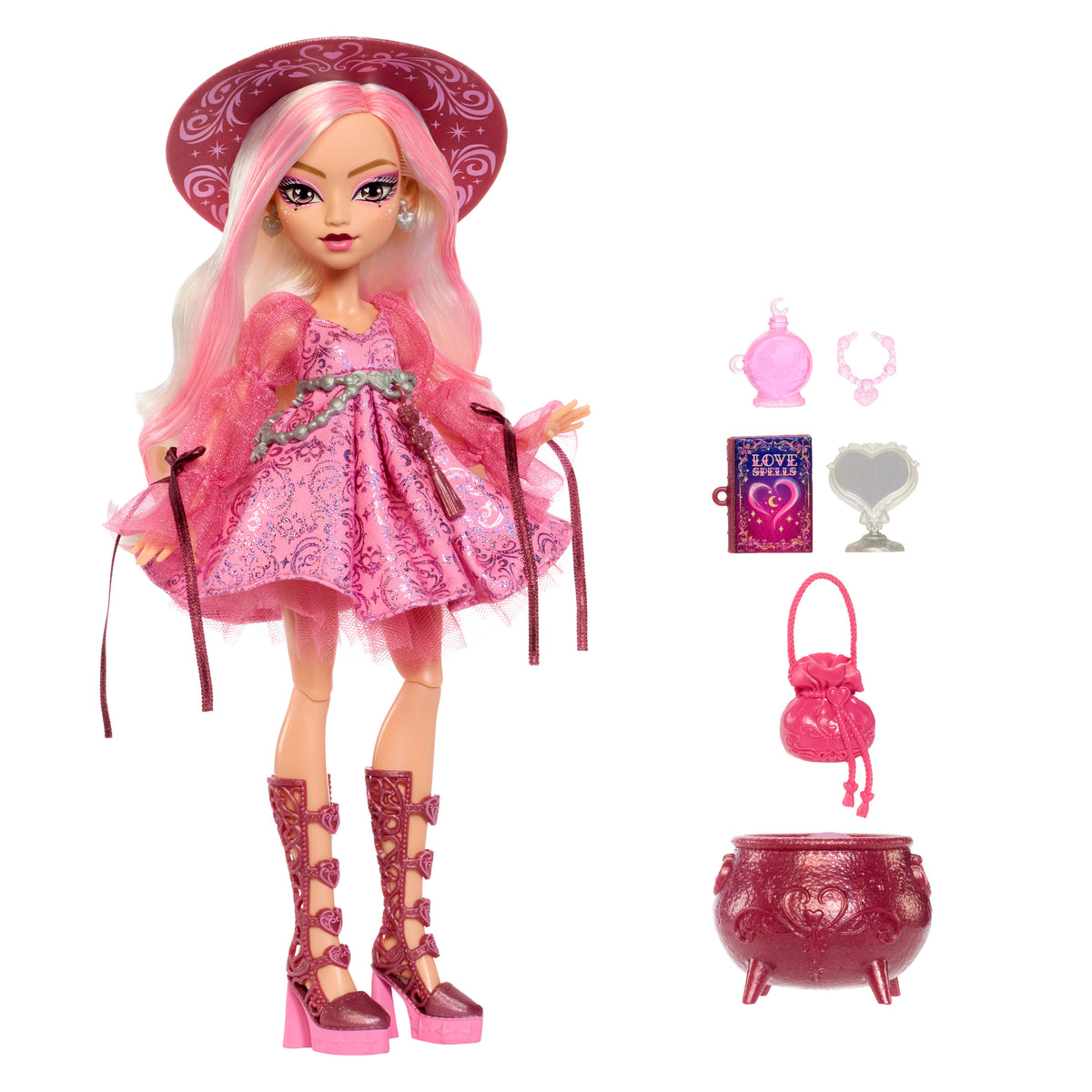 Moonspell Magic by Monster High Sevgi Cadısı Carina Song bebek ve aksesuarları