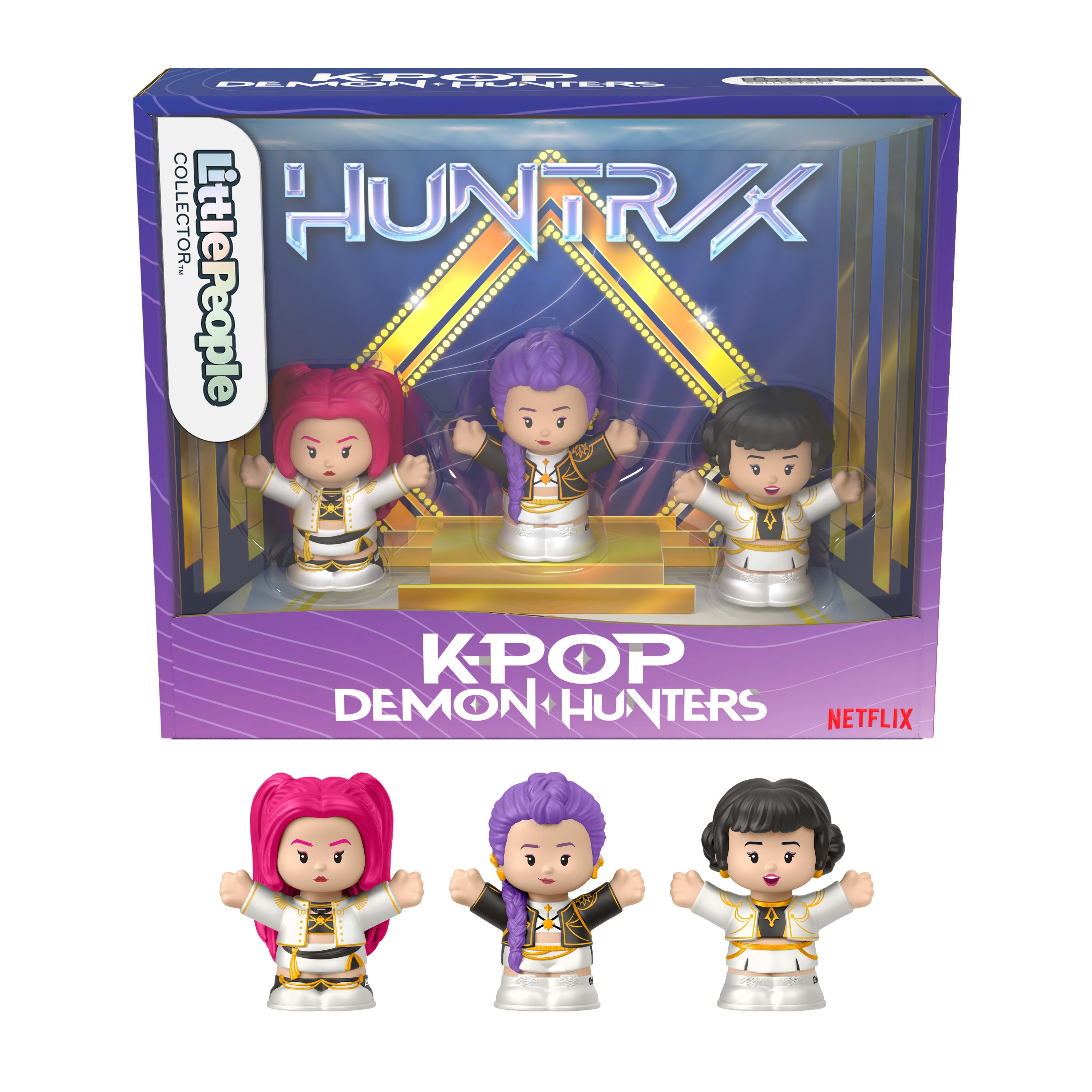Little People Collector KPop Demon Hunters HUNTR/X koleksiyon figür seti, 3 figür
