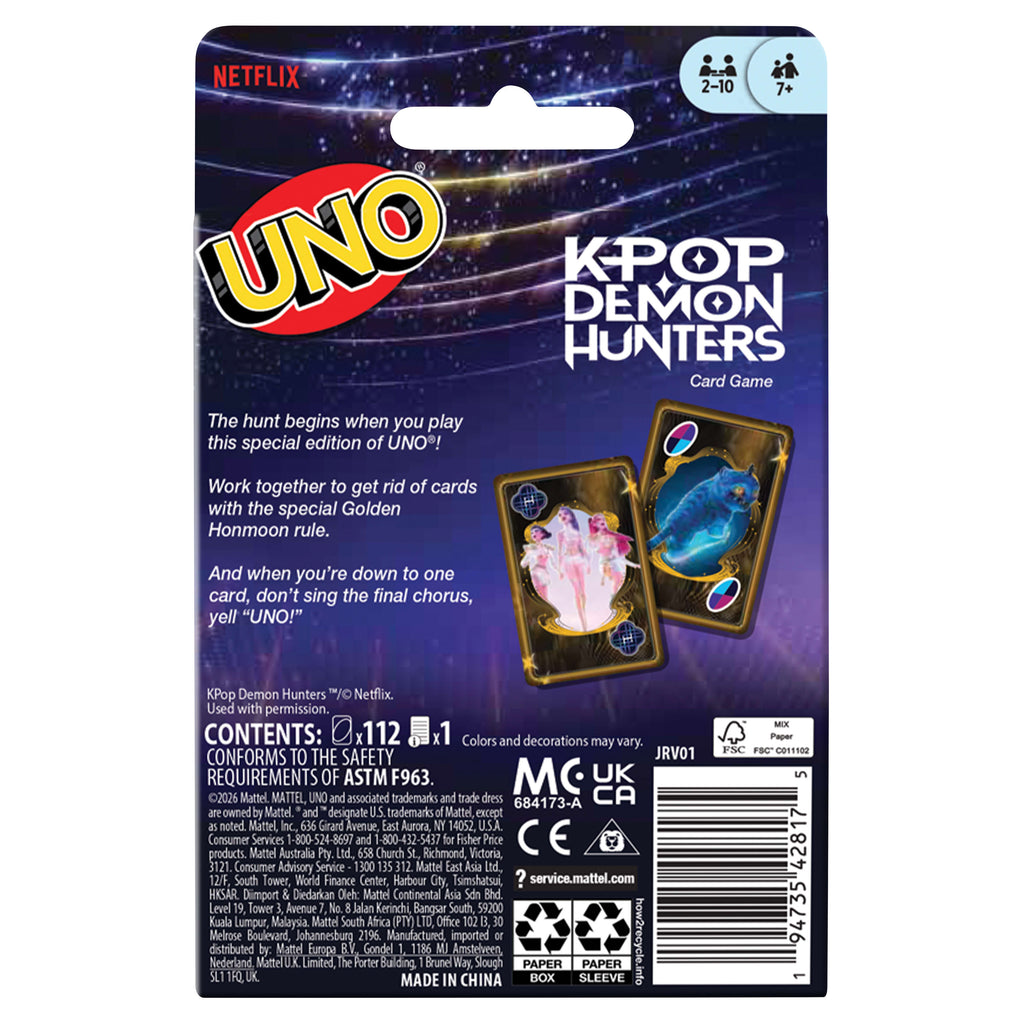 UNO KPop Demon Hunters Kart Oyunu
