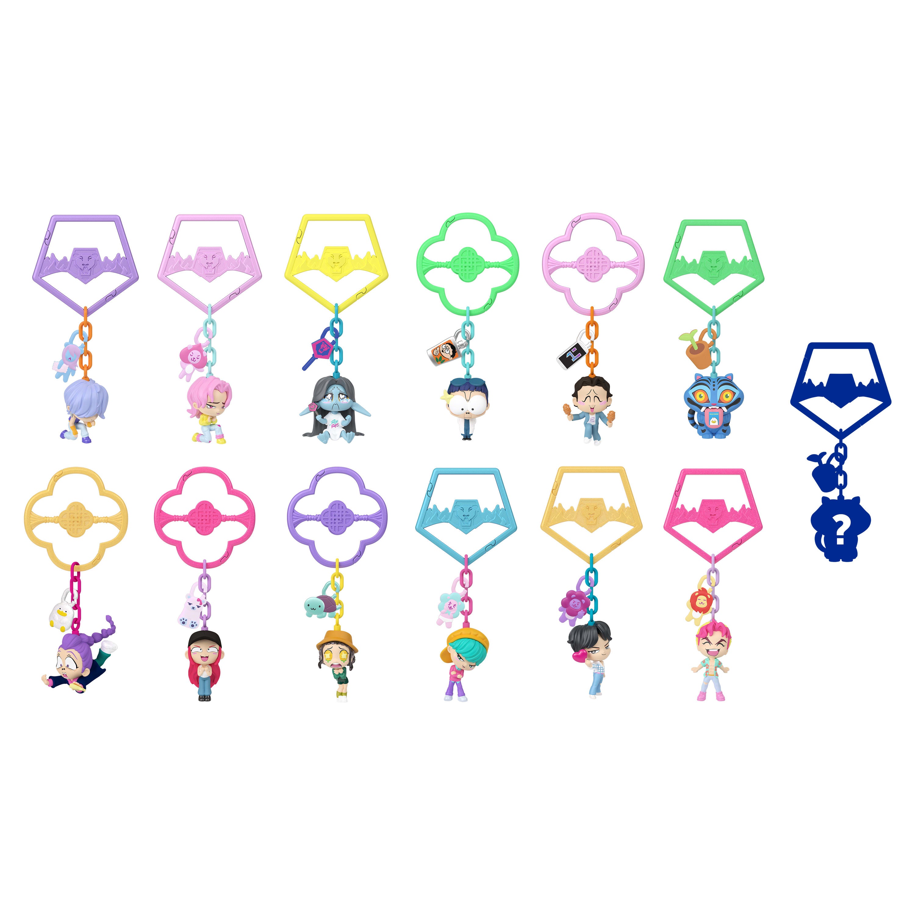 Koleksiyona uygun mini KPop İblis Avcıları anahtarlık figürleri, HUNTR/X, Saja Boys, Derpy, Sussie ve aksesuarlar
