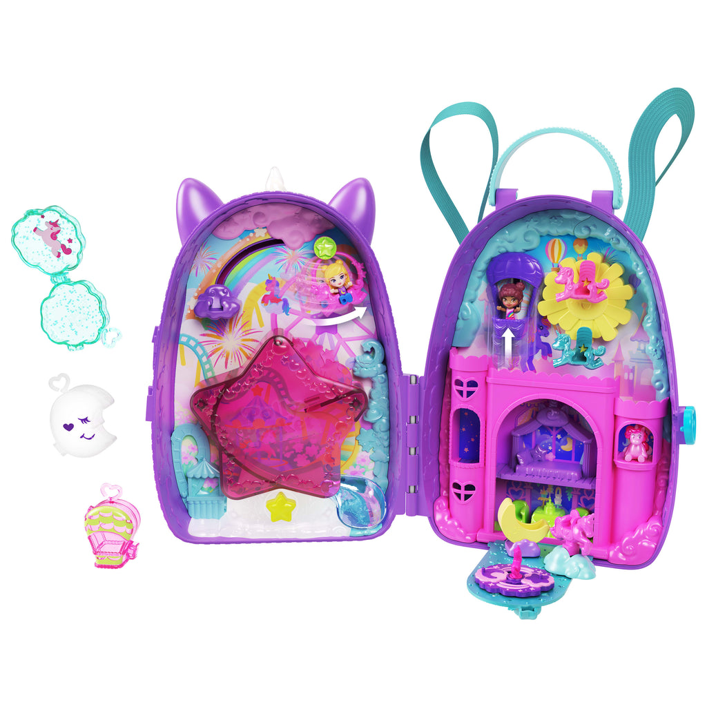 Polly Pocket Unicorn Seyahat Sırt Çantası Oyun Seti